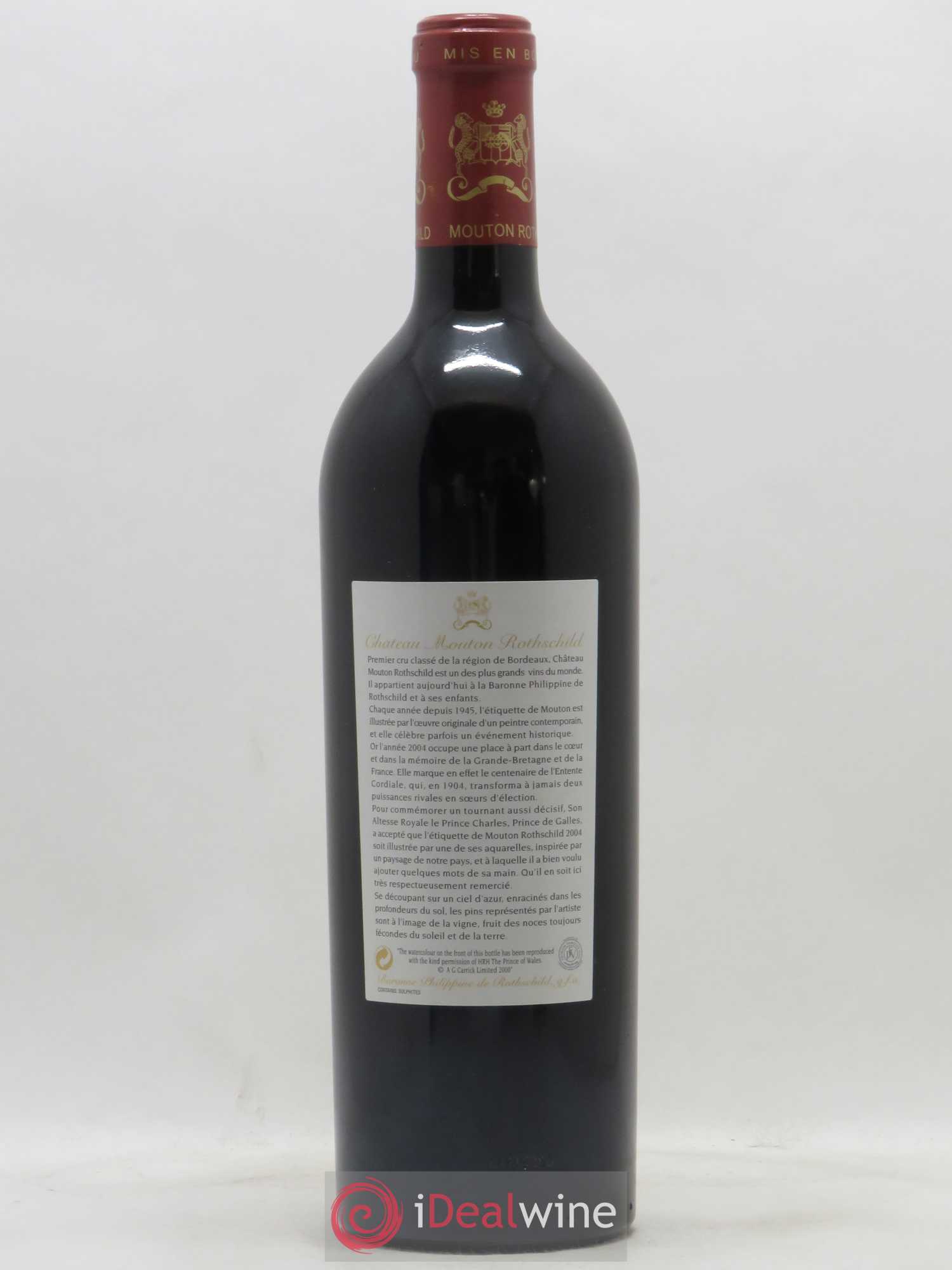 Château Mouton Rothschild 1er Grand Cru Classé 2004 - Lot de 1 bouteille - 1