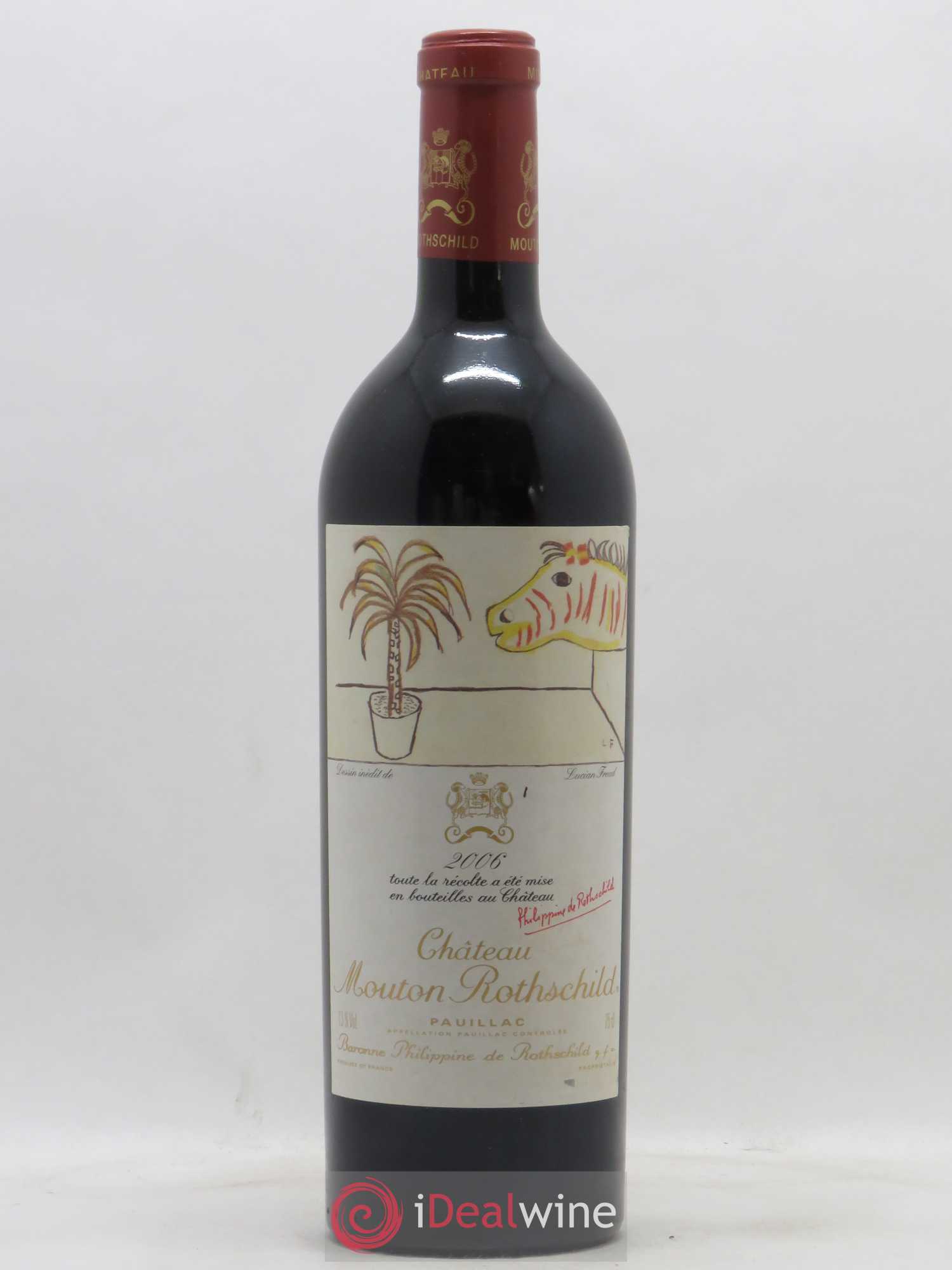 Château Mouton Rothschild 1er Grand Cru Classé 2006 - Lot de 1 bouteille - 0