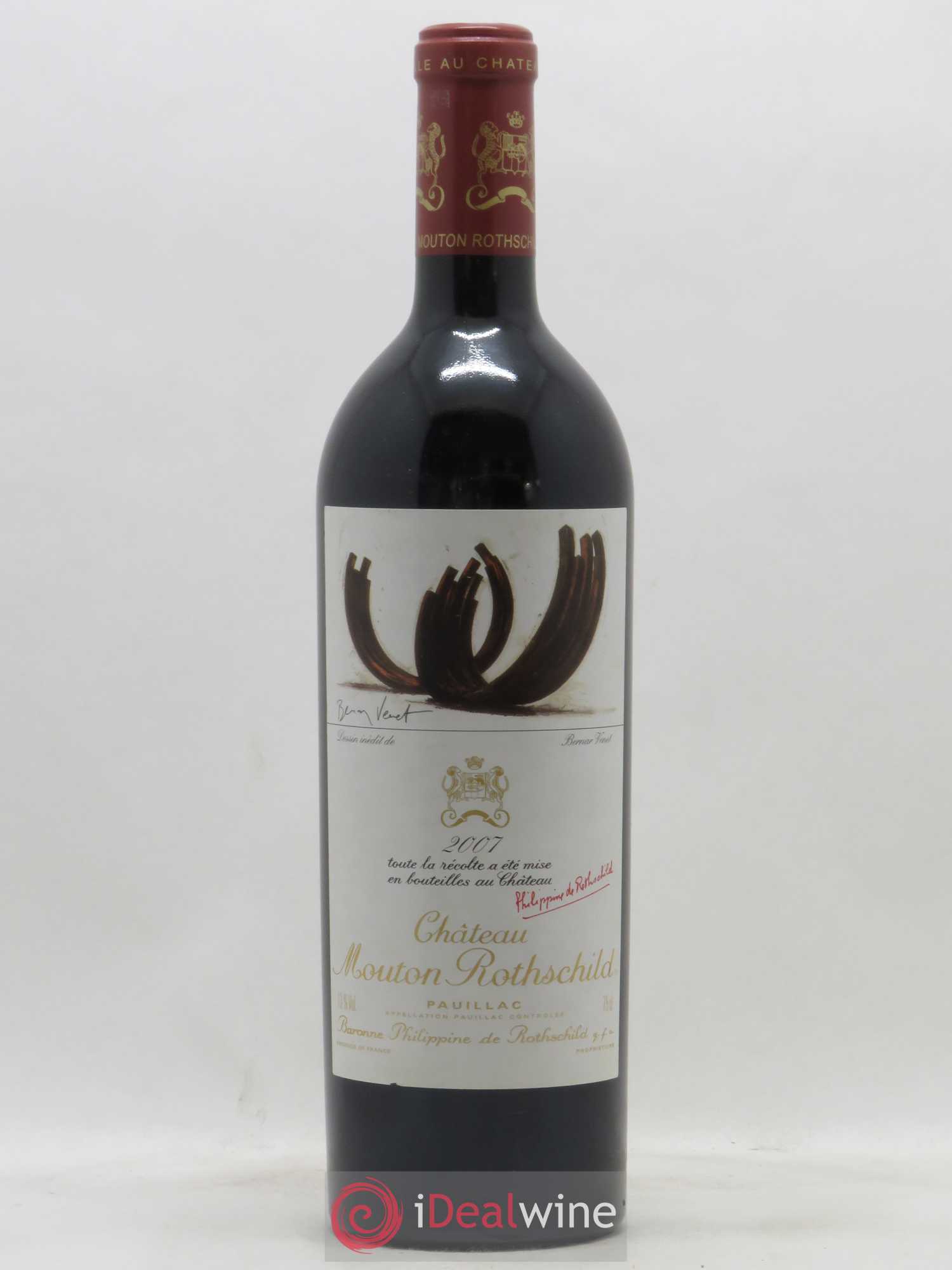 Château Mouton Rothschild 1er Grand Cru Classé 2007 - Lot de 1 bouteille - 0