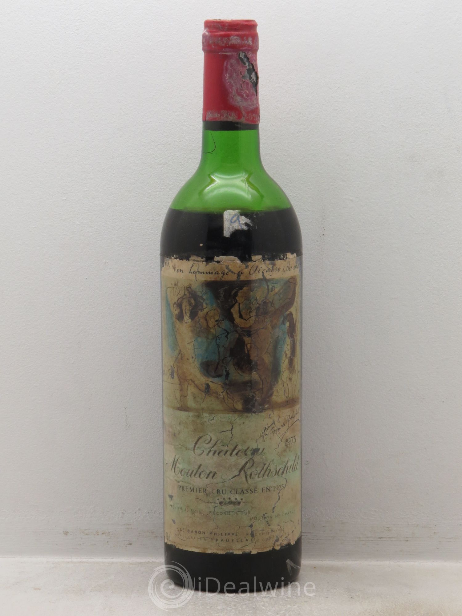 Château Mouton Rothschild 1er Grand Cru Classé 1973 - Lot de 1 bouteille - 0