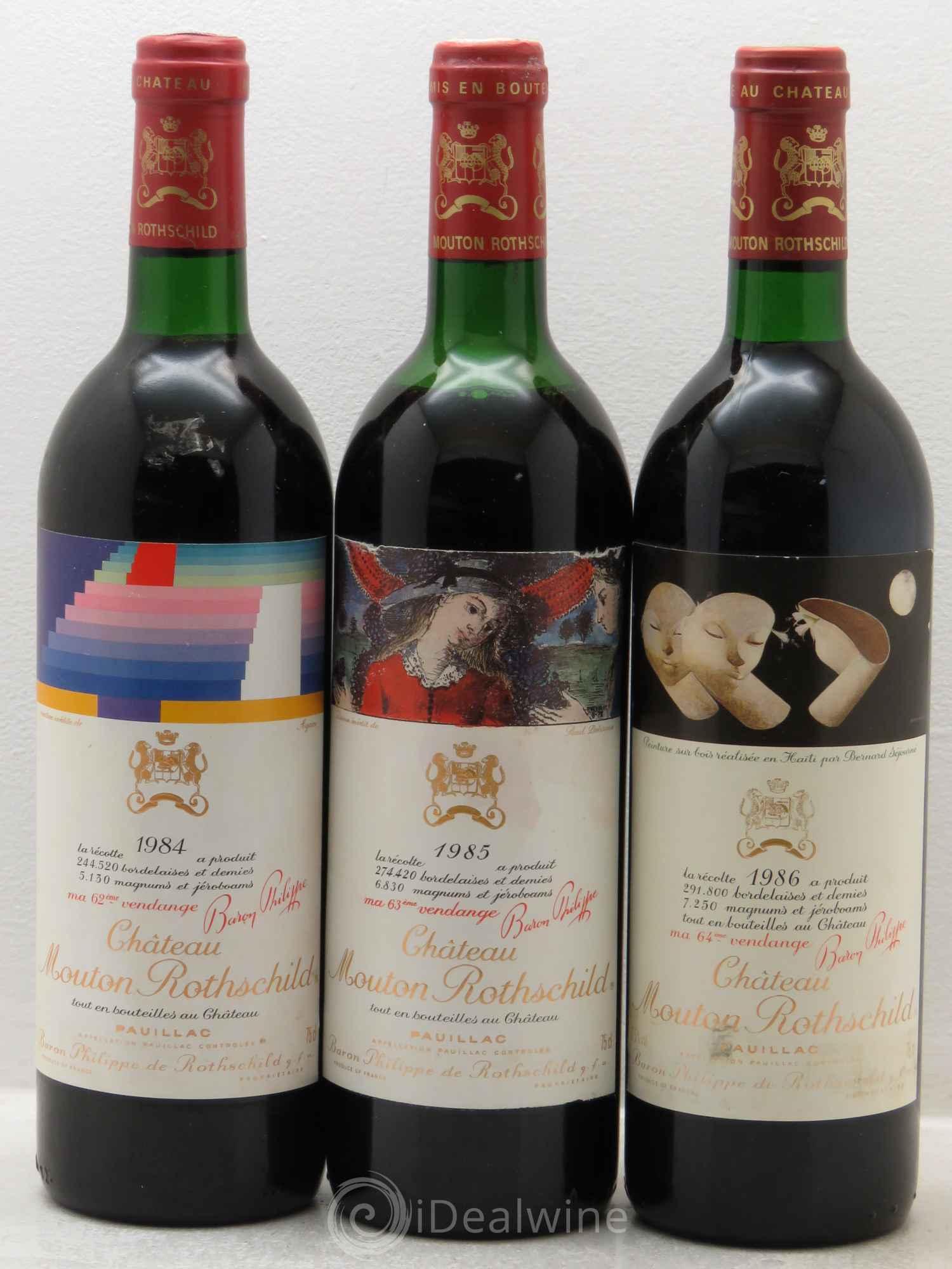 Mouton Rothschild 1960-2012 (Verticale 53 bt)  (Verticale complète de Ch. Mouton Rothschild de 1960 à 2012) - Lot de 53 bouteilles - 10