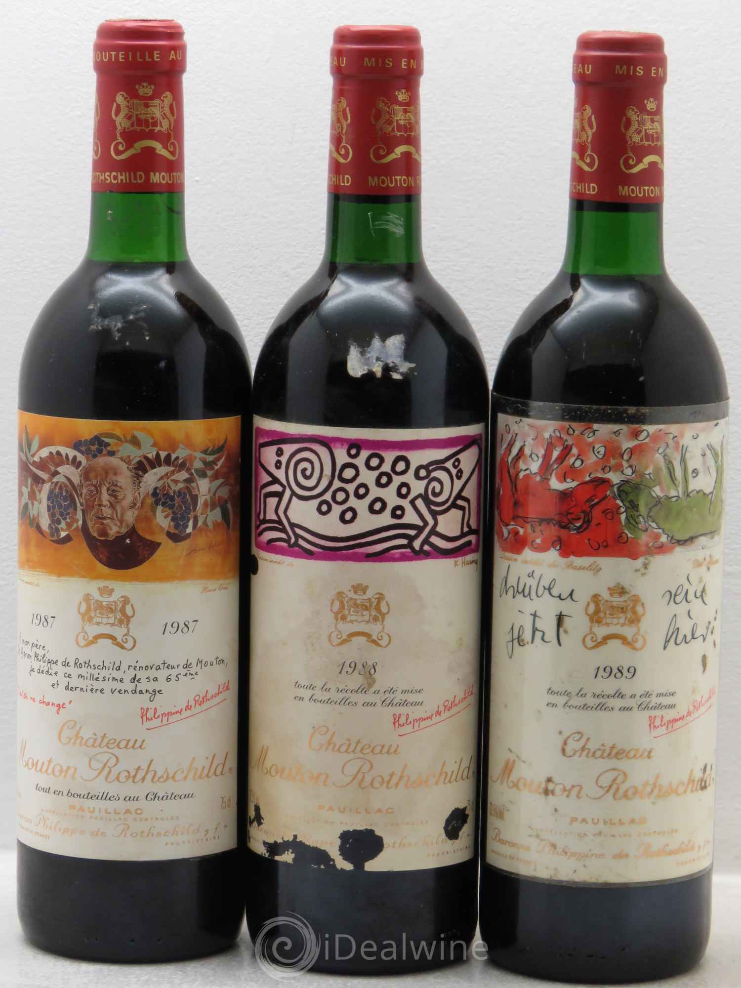 Mouton Rothschild 1960-2012 (Verticale 53 bt)  (Verticale complète de Ch. Mouton Rothschild de 1960 à 2012) - Lot de 53 bouteilles - 12