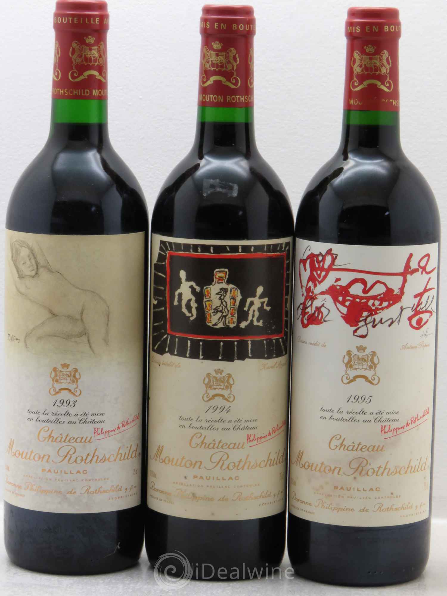 Mouton Rothschild 1960-2012 (Verticale 53 bt)  (Verticale complète de Ch. Mouton Rothschild de 1960 à 2012) - Lot de 53 bouteilles - 14