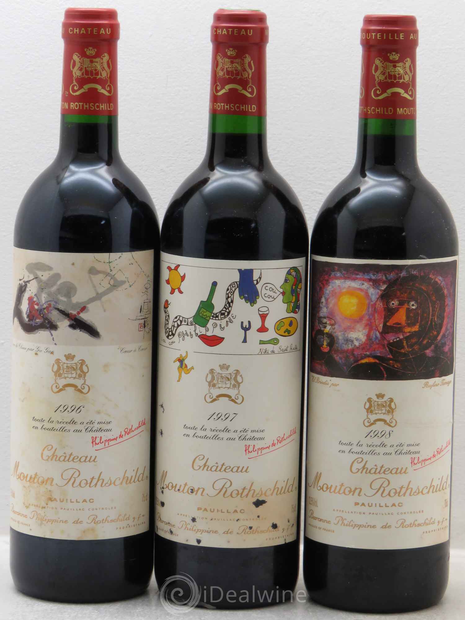 Mouton Rothschild 1960-2012 (Verticale 53 bt)  (Verticale complète de Ch. Mouton Rothschild de 1960 à 2012) - Lot de 53 bouteilles - 15
