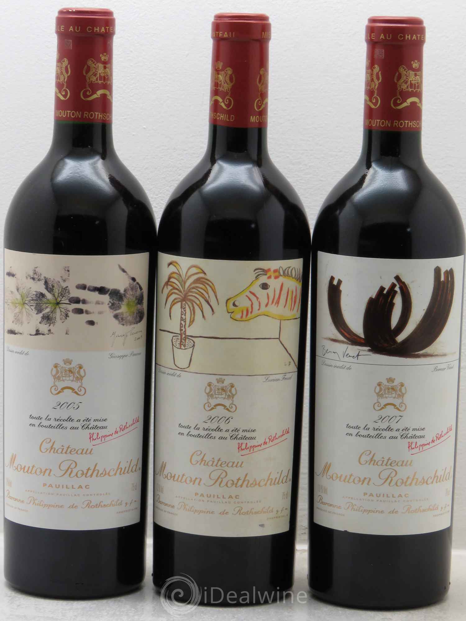 Mouton Rothschild 1960-2012 (Verticale 53 bt)  (Verticale complète de Ch. Mouton Rothschild de 1960 à 2012) - Lot de 53 bouteilles - 18