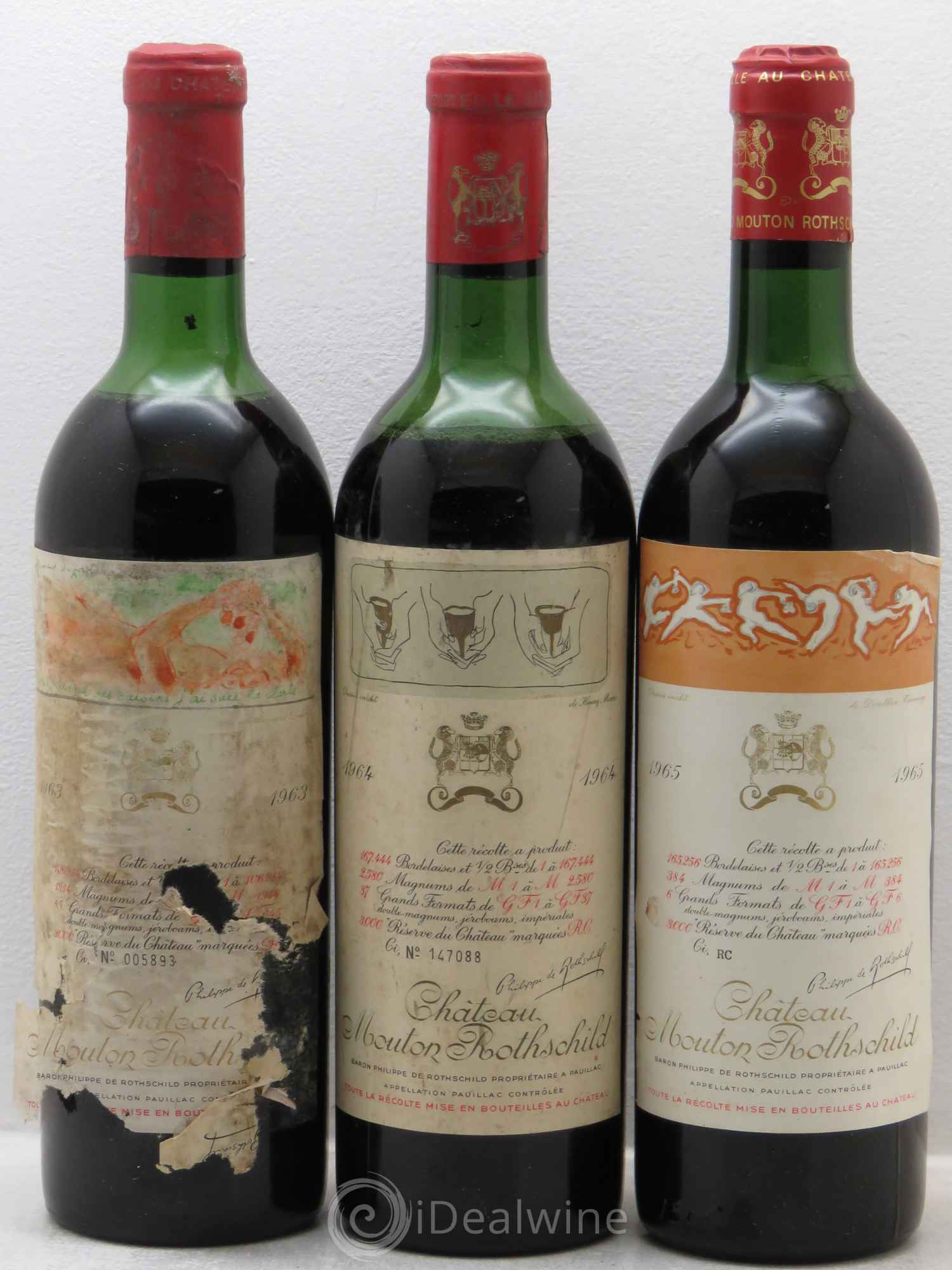 Mouton Rothschild 1960-2012 (Verticale 53 bt)  (Verticale complète de Ch. Mouton Rothschild de 1960 à 2012) - Lot de 53 bouteilles - 3