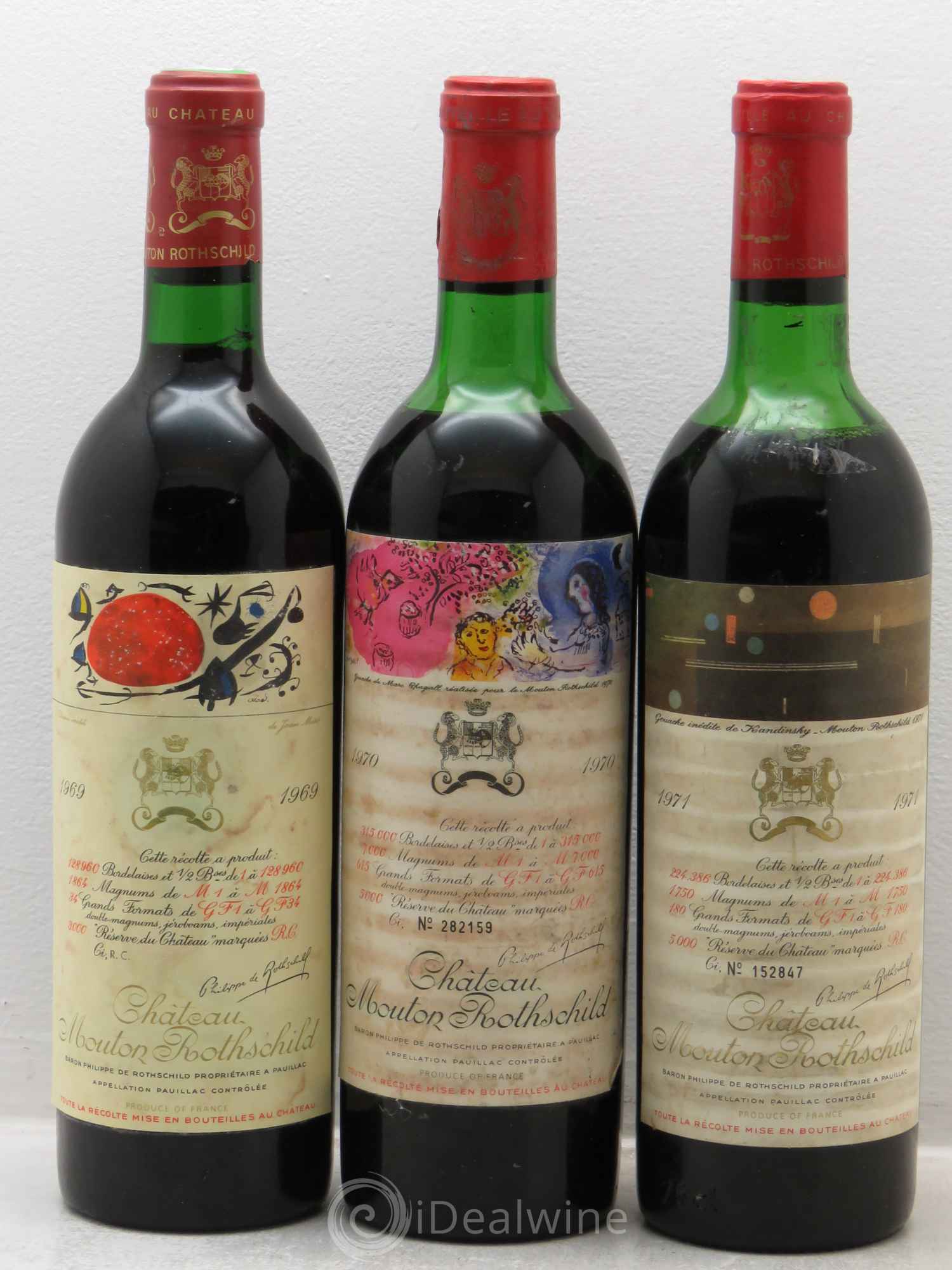 Mouton Rothschild 1960-2012 (Verticale 53 bt)  (Verticale complète de Ch. Mouton Rothschild de 1960 à 2012) - Lot de 53 bouteilles - 5