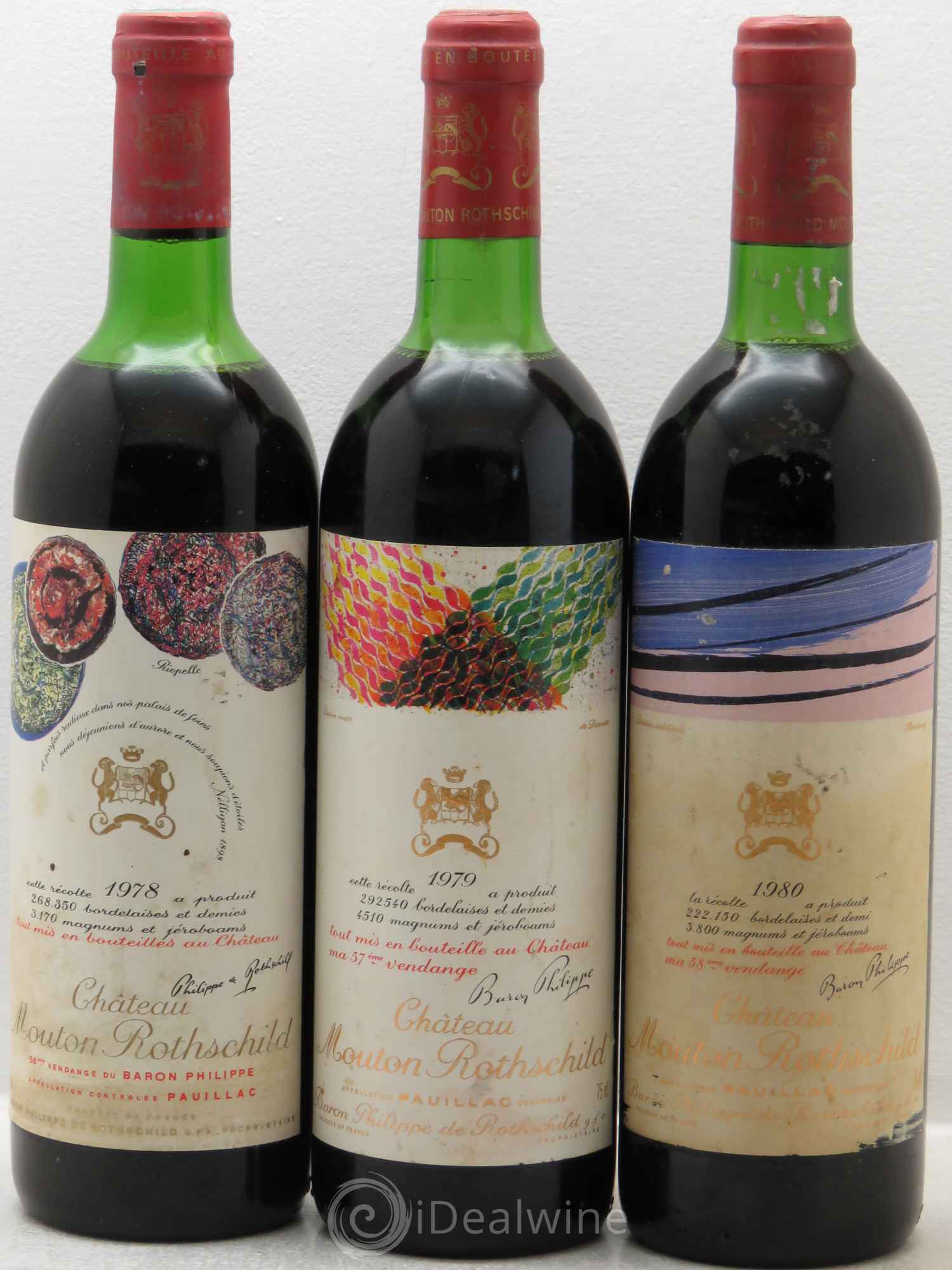 Mouton Rothschild 1960-2012 (Verticale 53 bt)  (Verticale complète de Ch. Mouton Rothschild de 1960 à 2012) - Lot de 53 bouteilles - 8