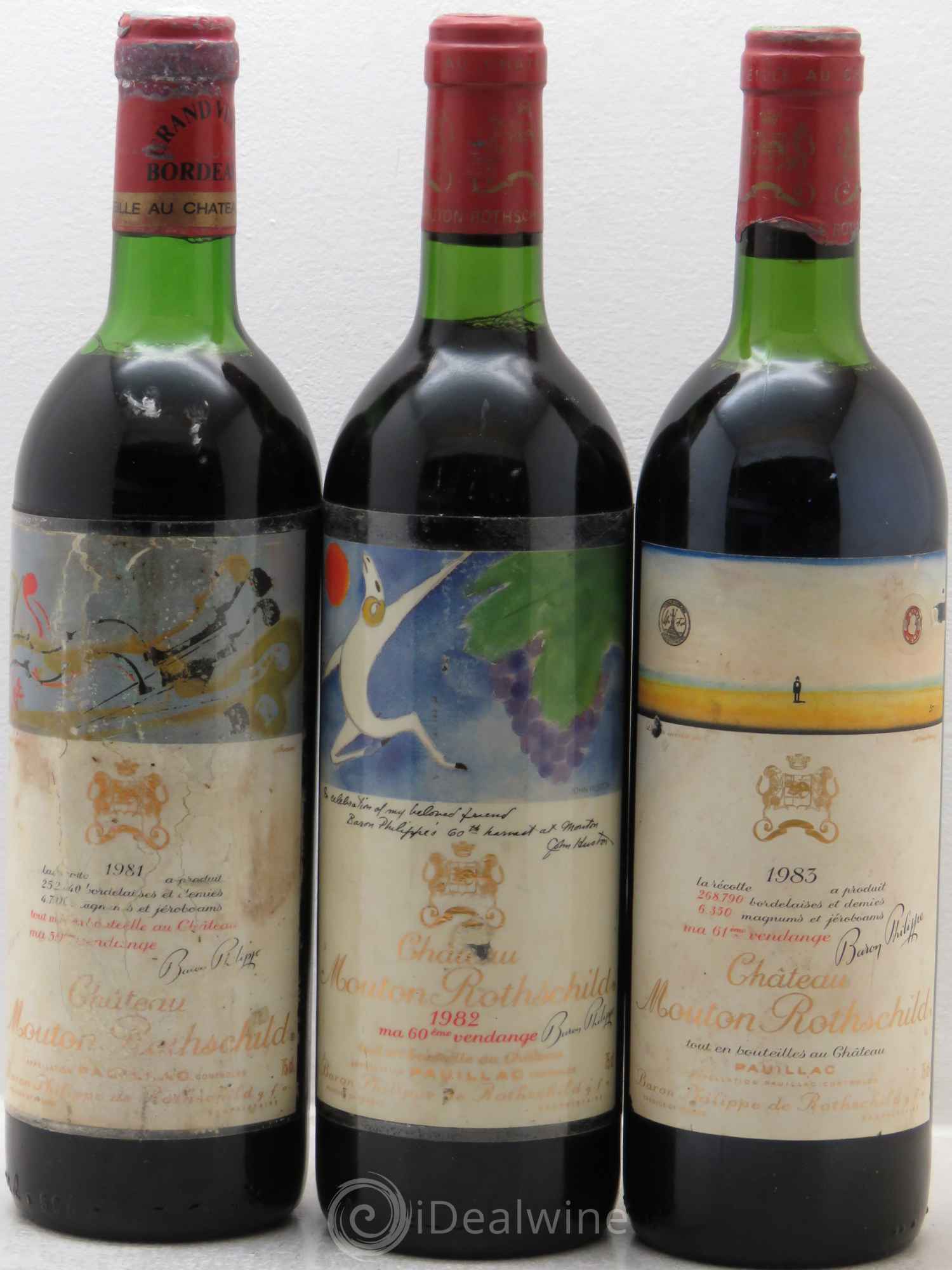 Mouton Rothschild 1960-2012 (Verticale 53 bt)  (Verticale complète de Ch. Mouton Rothschild de 1960 à 2012) - Lot de 53 bouteilles - 9