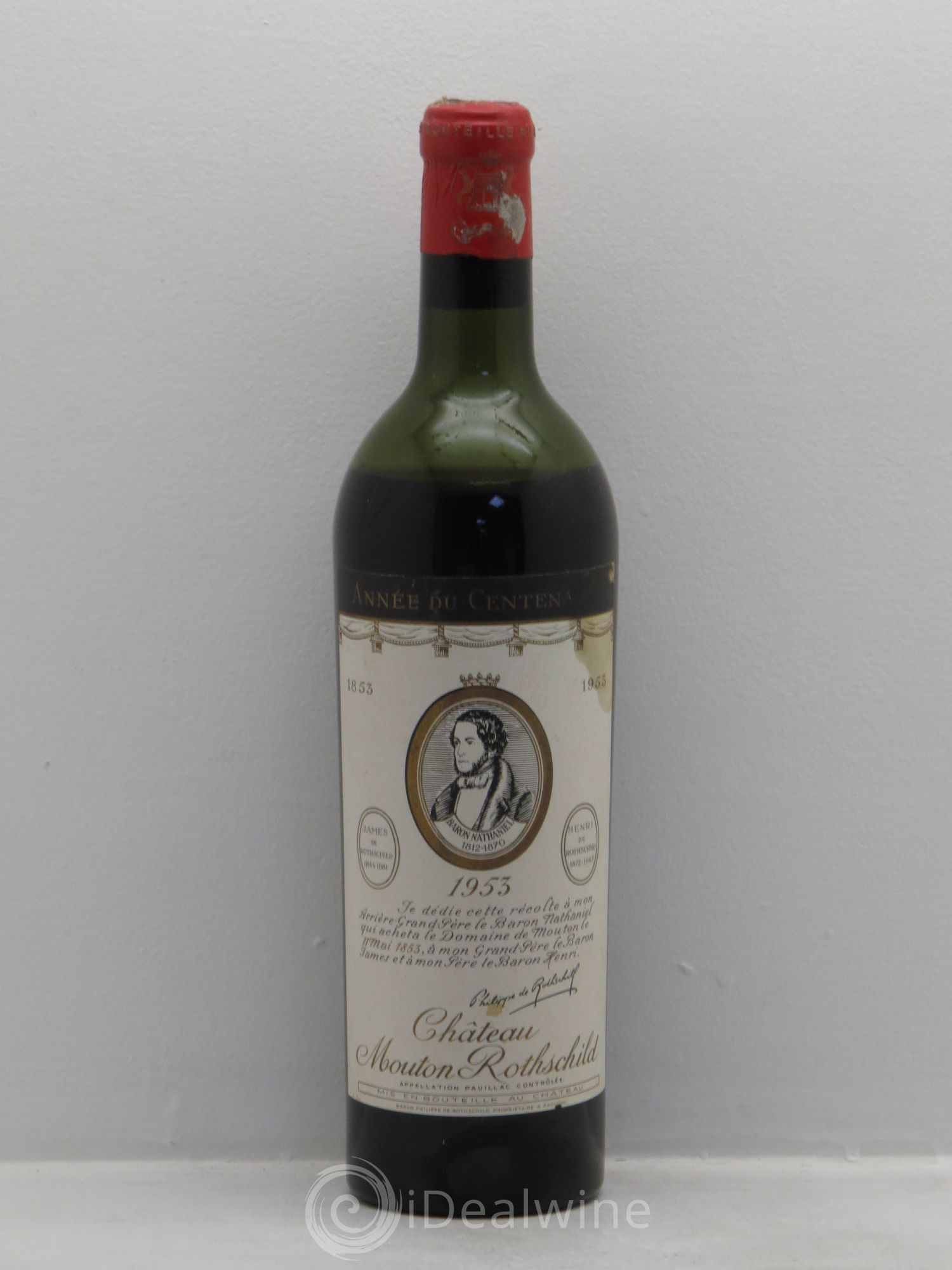 Château Mouton Rothschild 1er Grand Cru Classé 1953 - Lot de 1 bouteille - 0