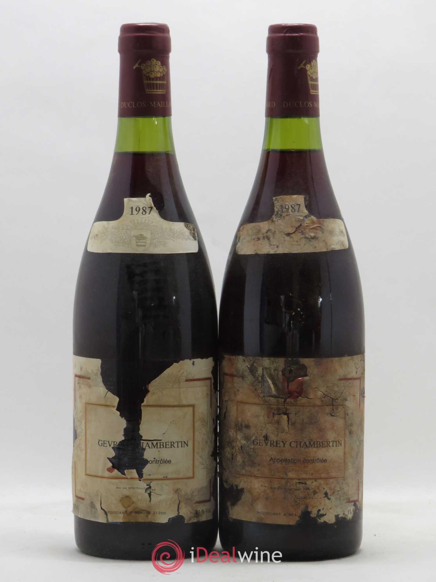 Gevrey-Chambertin Duclos Maillard 1987 - Posten von 2 Flaschen - 0