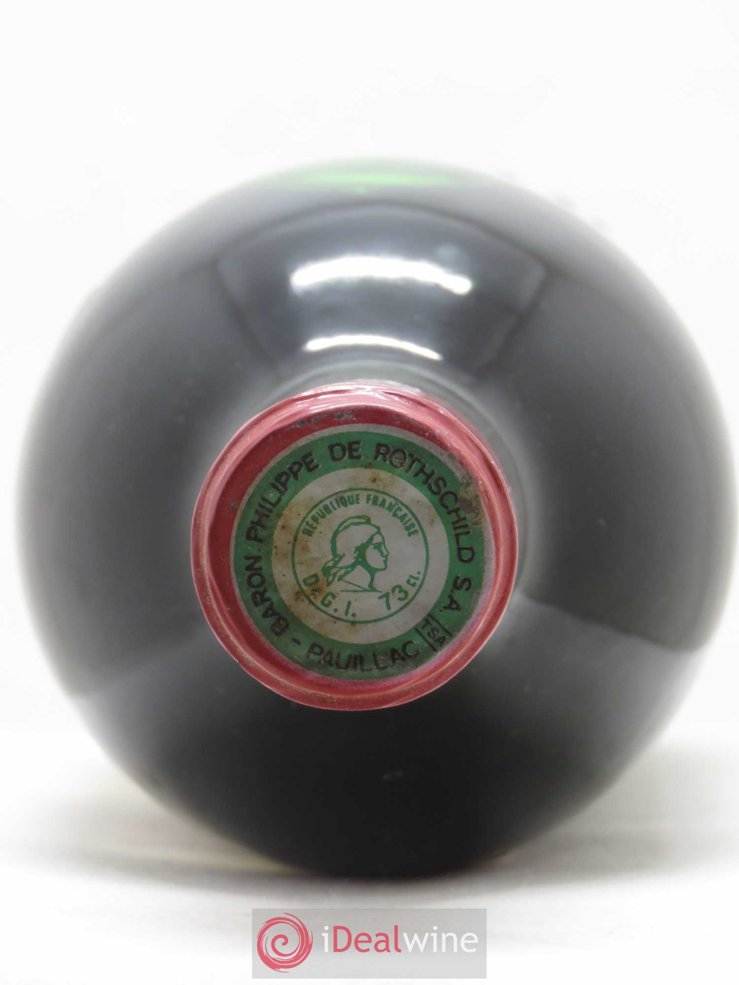 Château Mouton Rothschild 1er Grand Cru Classé 1973 - Lot de 1 bouteille - 1