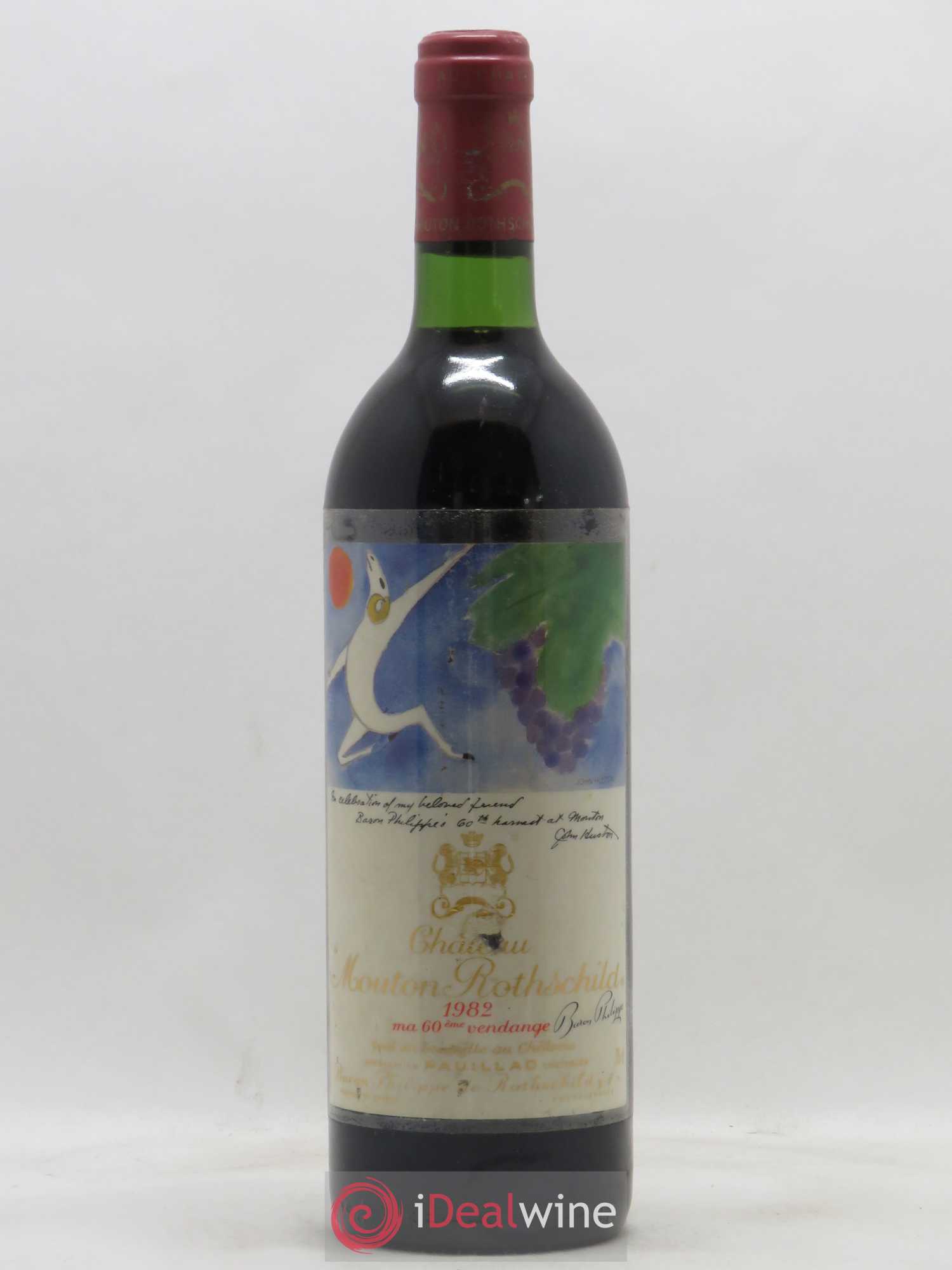 Château Mouton Rothschild 1er Grand Cru Classé 1982 - Lot de 1 bouteille - 0