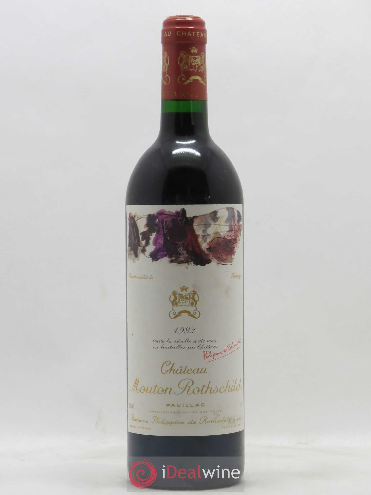Château Mouton Rothschild 1er Grand Cru Classé 1992 - Lot de 1 bouteille - 0