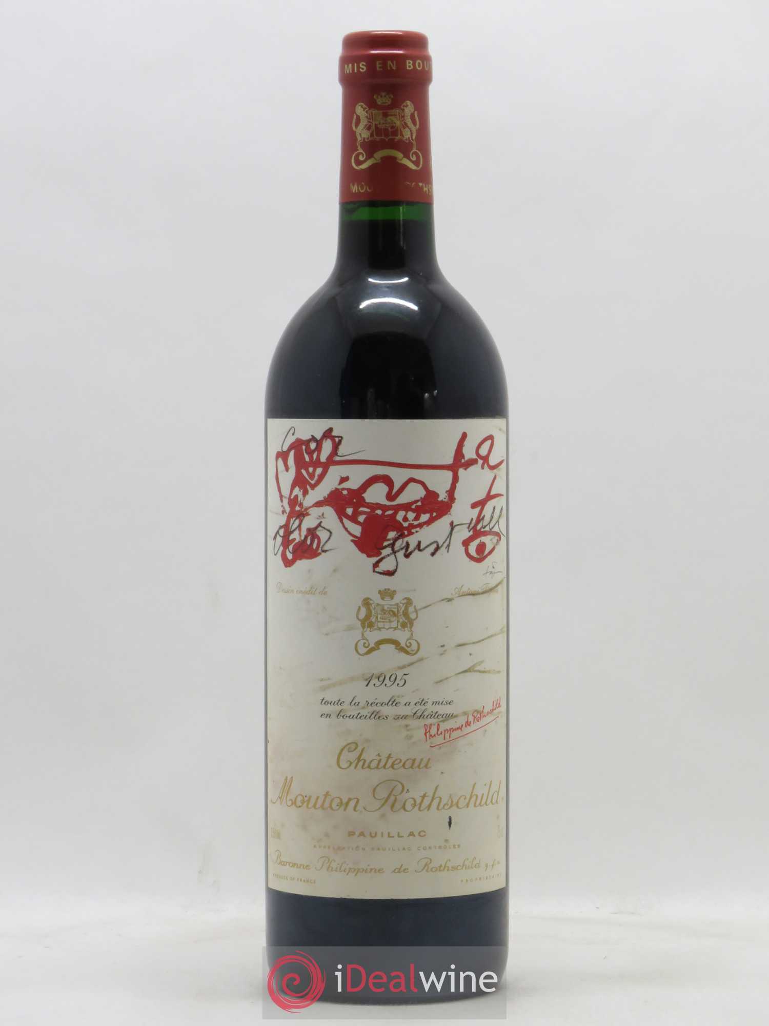 Château Mouton Rothschild 1er Grand Cru Classé 1995 - Lot de 1 bouteille - 0