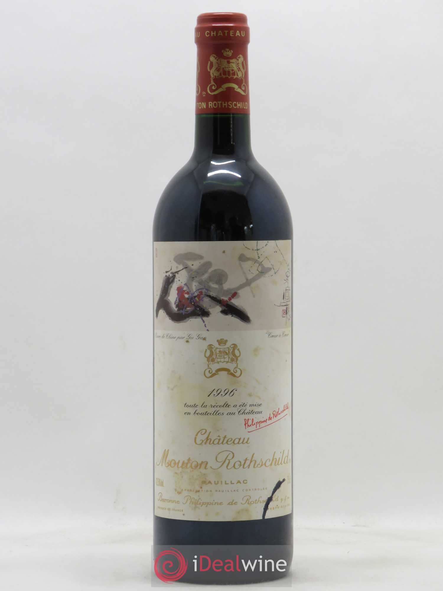 Château Mouton Rothschild 1er Grand Cru Classé 1996 - Lot de 1 bouteille - 0