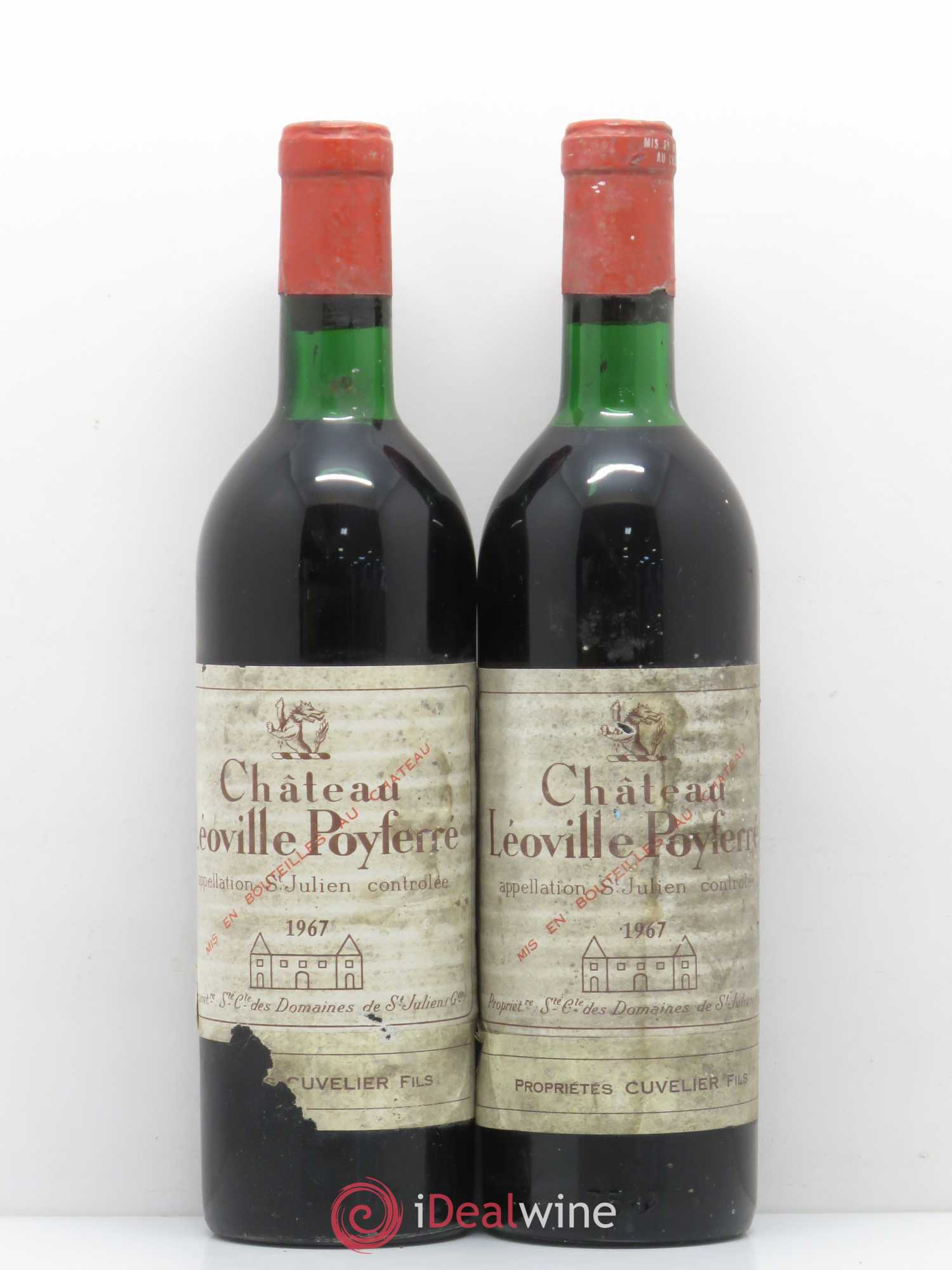Château Léoville Poyferré 2ème Grand Cru Classé 1967 - Lot de 2 bouteilles - 0