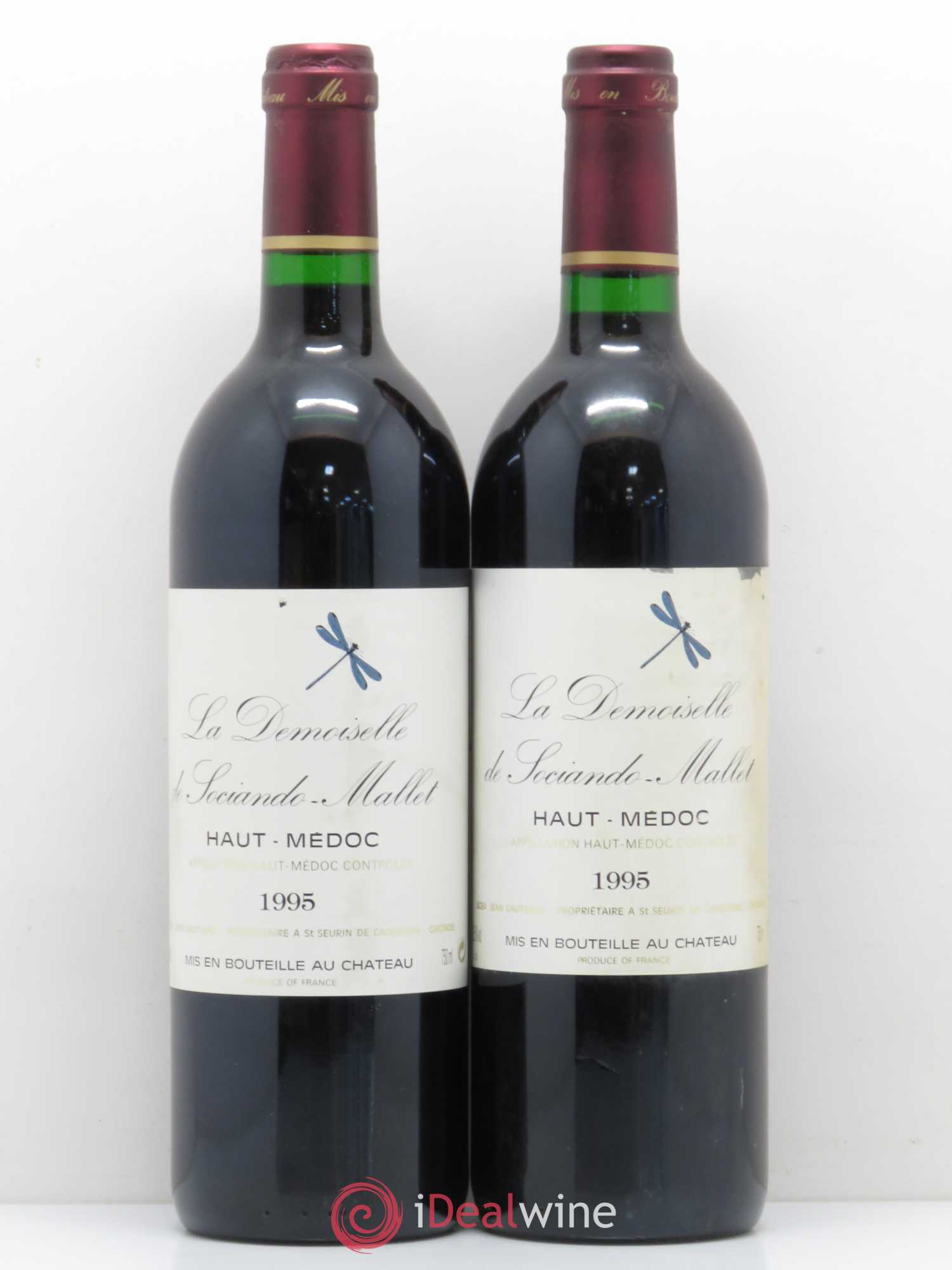 Demoiselle de Sociando Mallet Second Vin 1995 - Lot de 2 bouteilles - 0