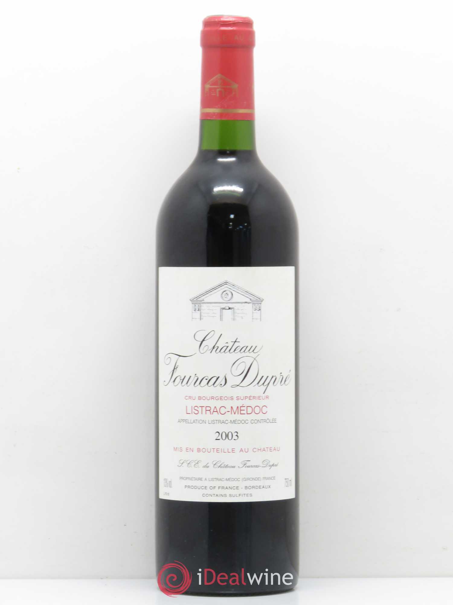 Château Fourcas Dupré 2003 - Lot de 1 bouteille - 0