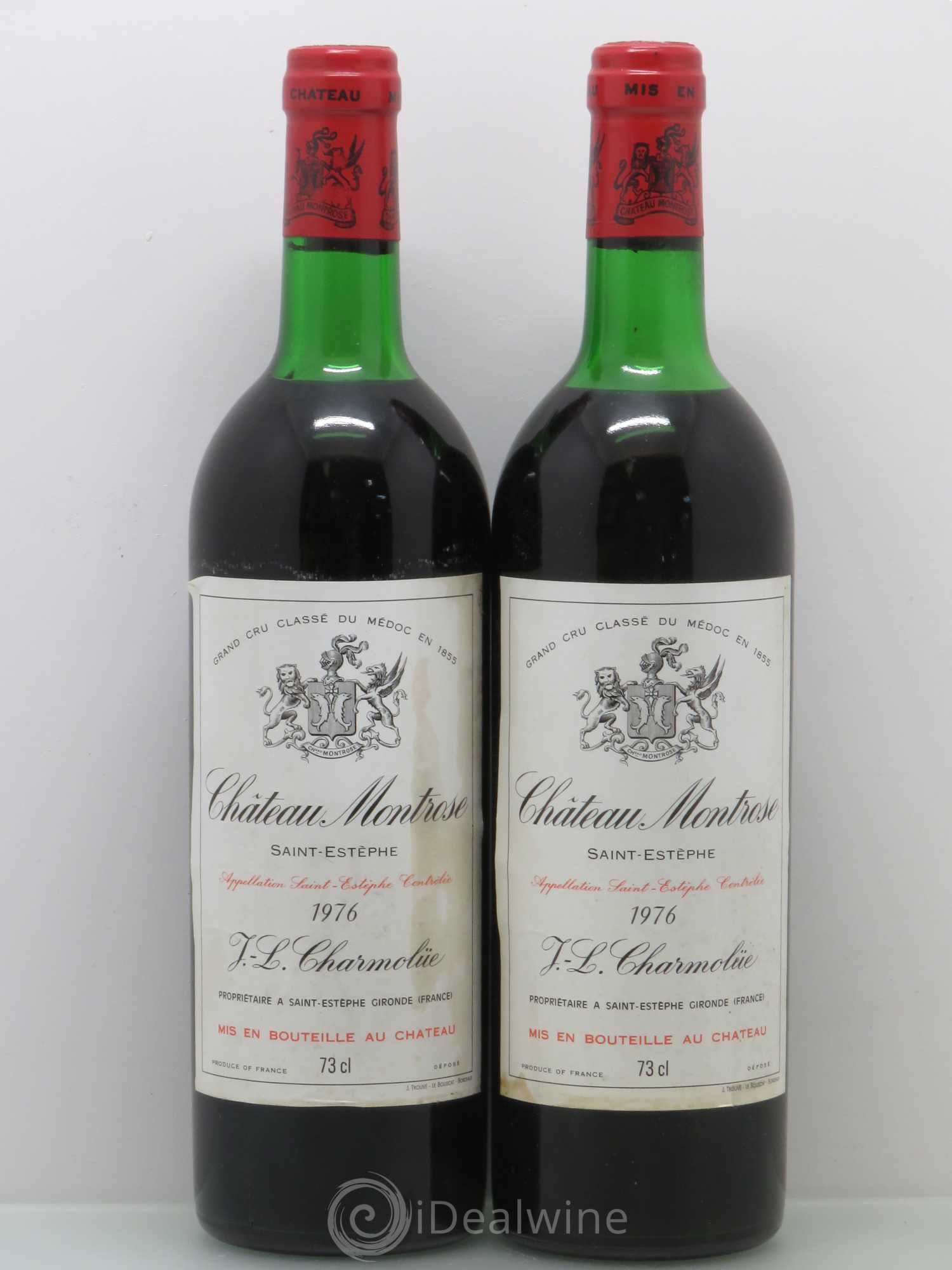 Château Montrose 2ème Grand Cru Classé 1976 - Lot de 2 bouteilles - 0