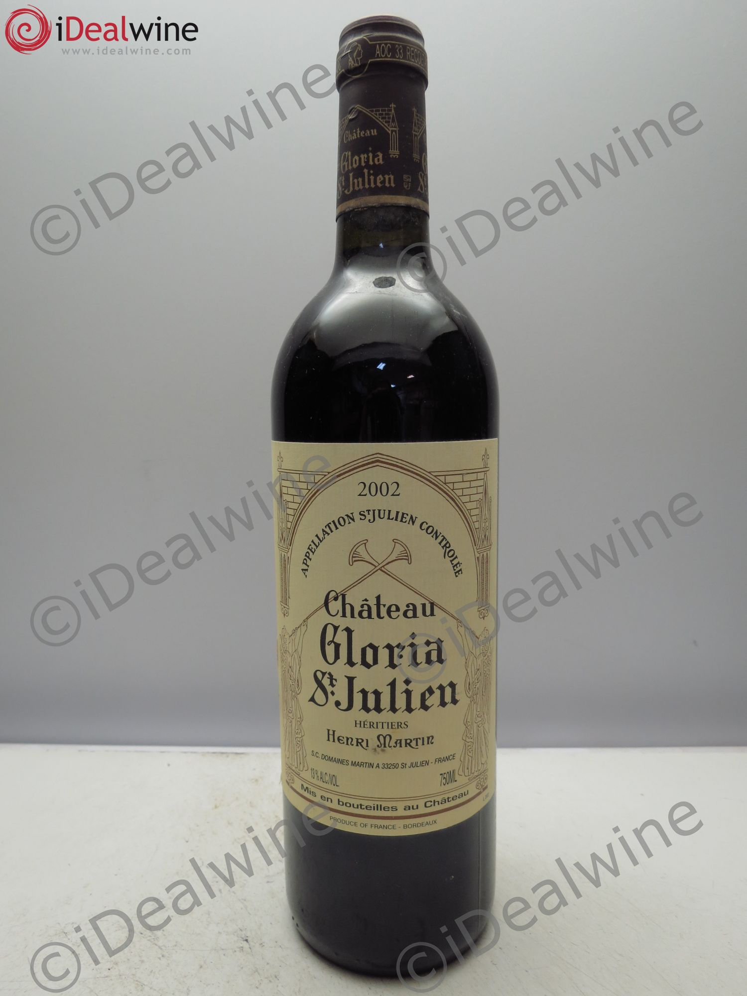 Château Gloria 2002 - Lot de 1 bouteille - 0