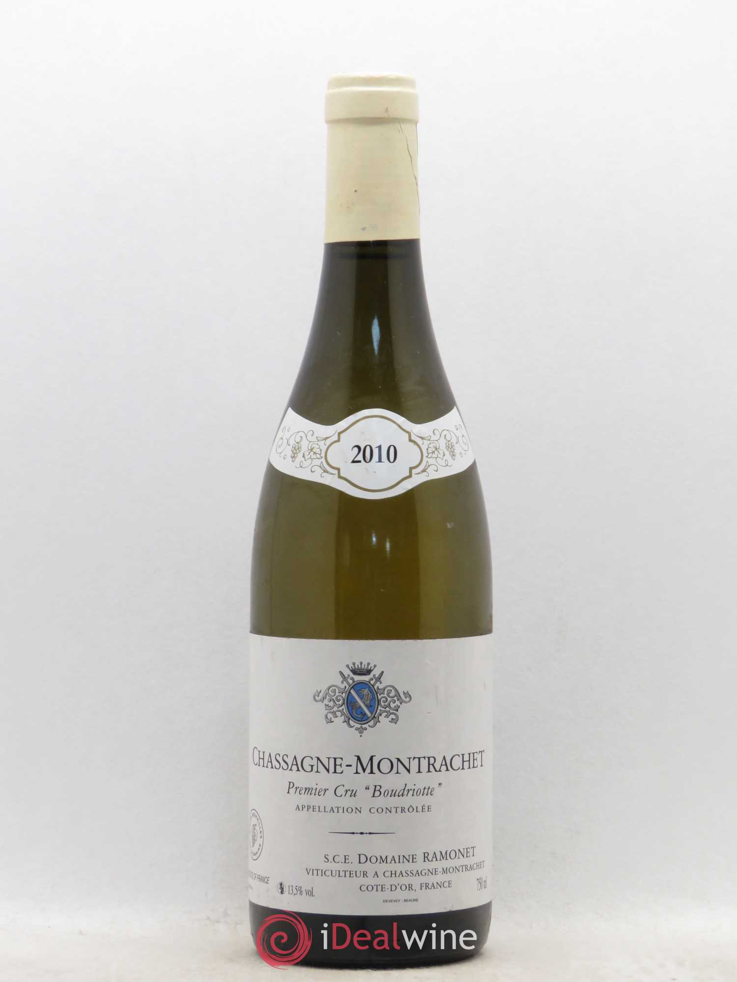 Chassagne-Montrachet 1er Cru Boudriotte Ramonet (Domaine) 2010 - Lot de 1 bouteille - 0