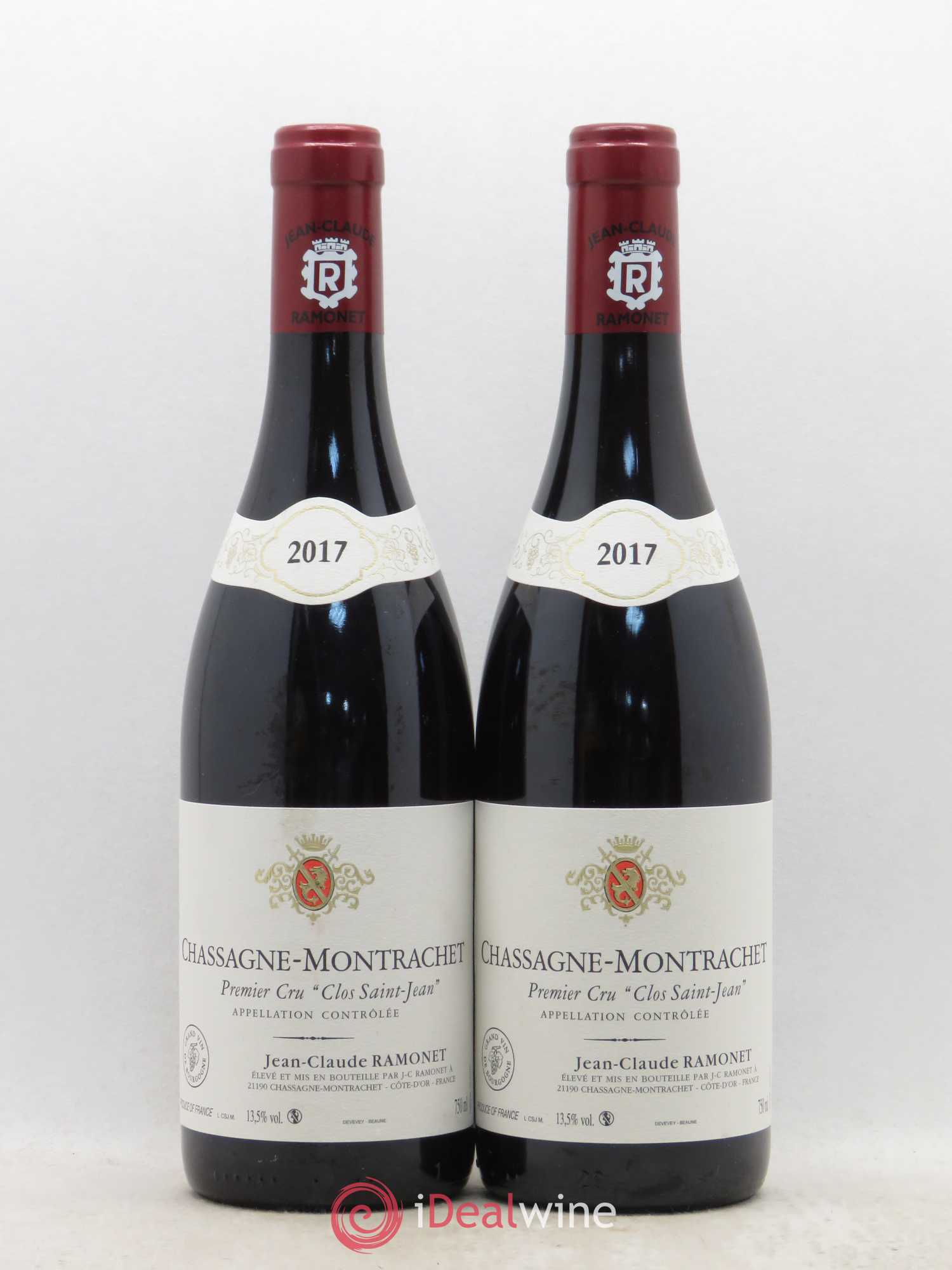 Chassagne-Montrachet 1er Cru Clos Saint-Jean Ramonet (Domaine) 2017 - Lot de 2 bouteilles - 0