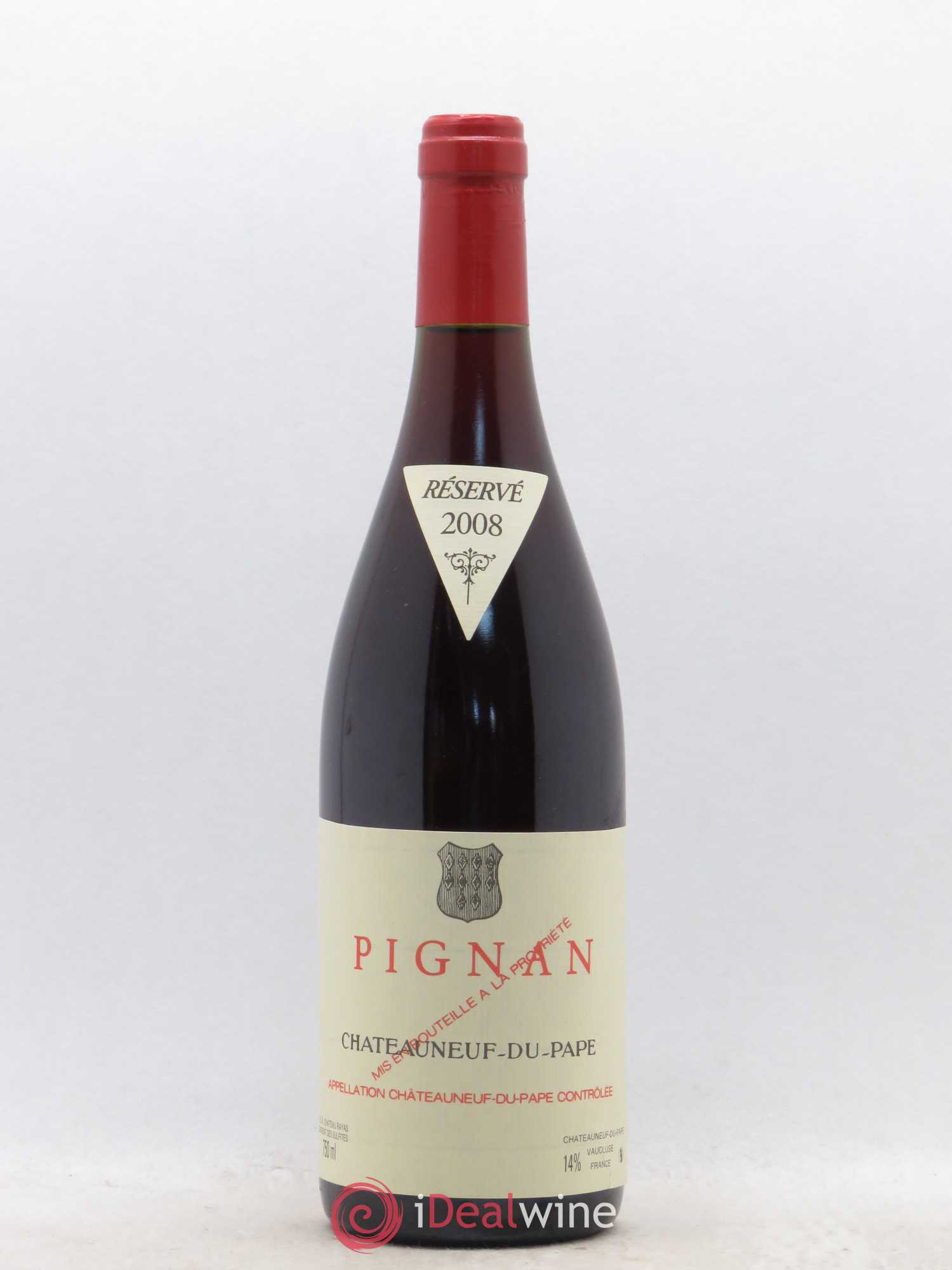 Châteauneuf-du-Pape Pignan Emmanuel Reynaud 2008 - Lot de 1 bouteille - 0