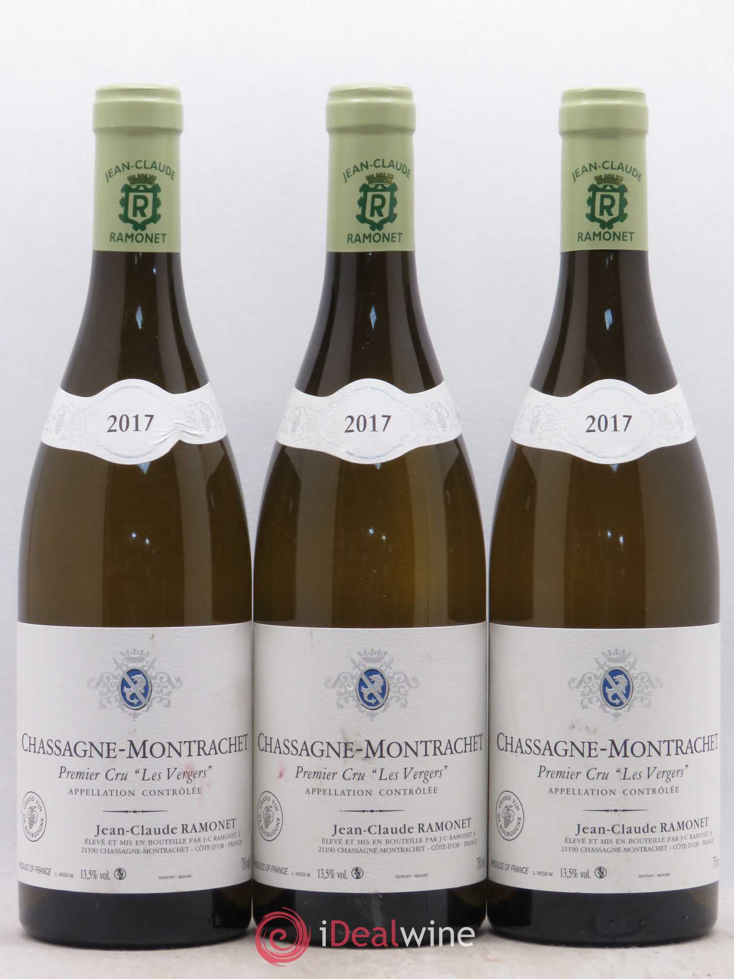 Chassagne-Montrachet 1er Cru Les Vergers Ramonet (Domaine) 2017 - Lot de 3 bouteilles - 0