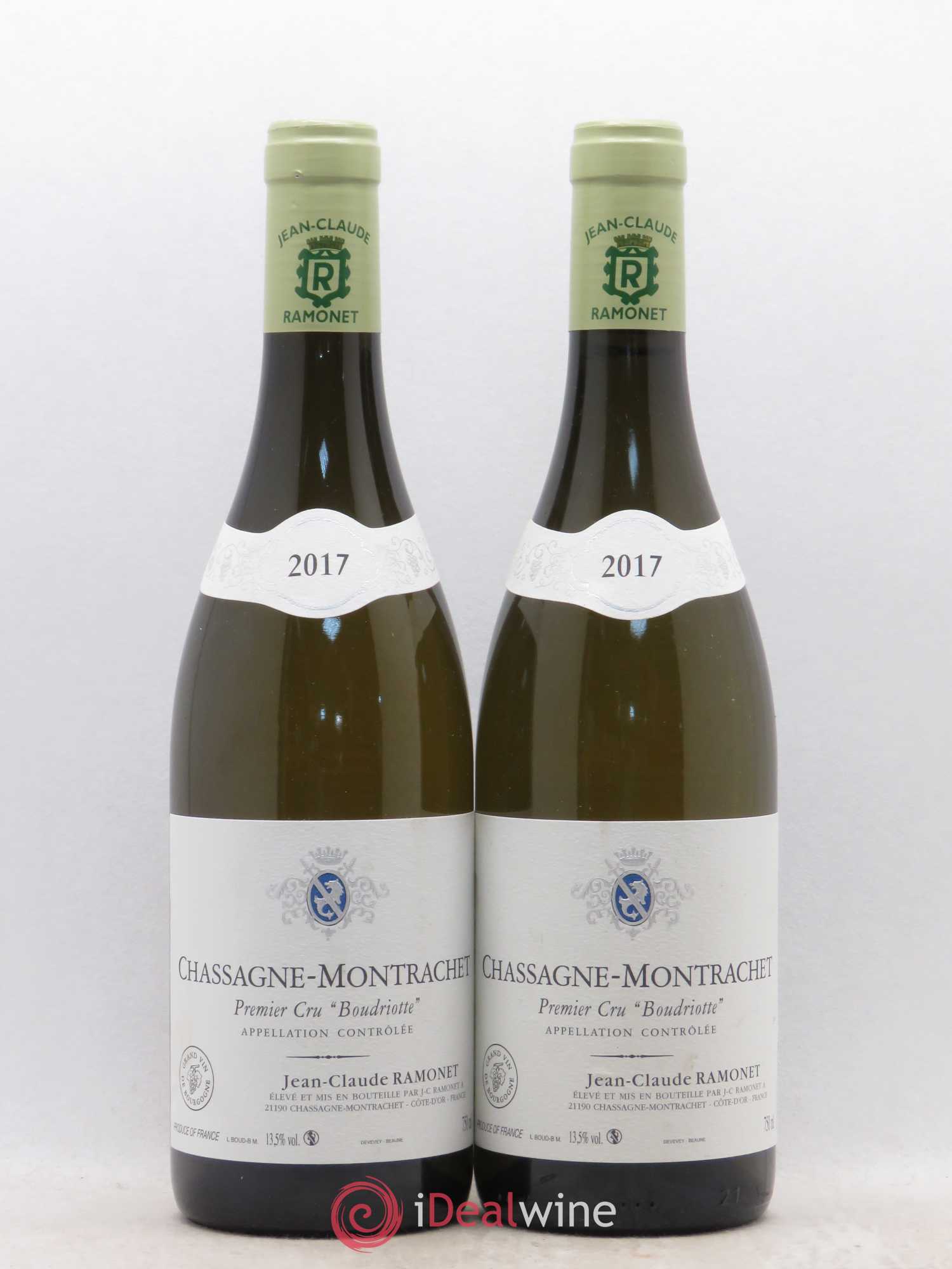 Chassagne-Montrachet 1er Cru Boudriotte Ramonet (Domaine) 2017 - Lot de 2 bouteilles - 0