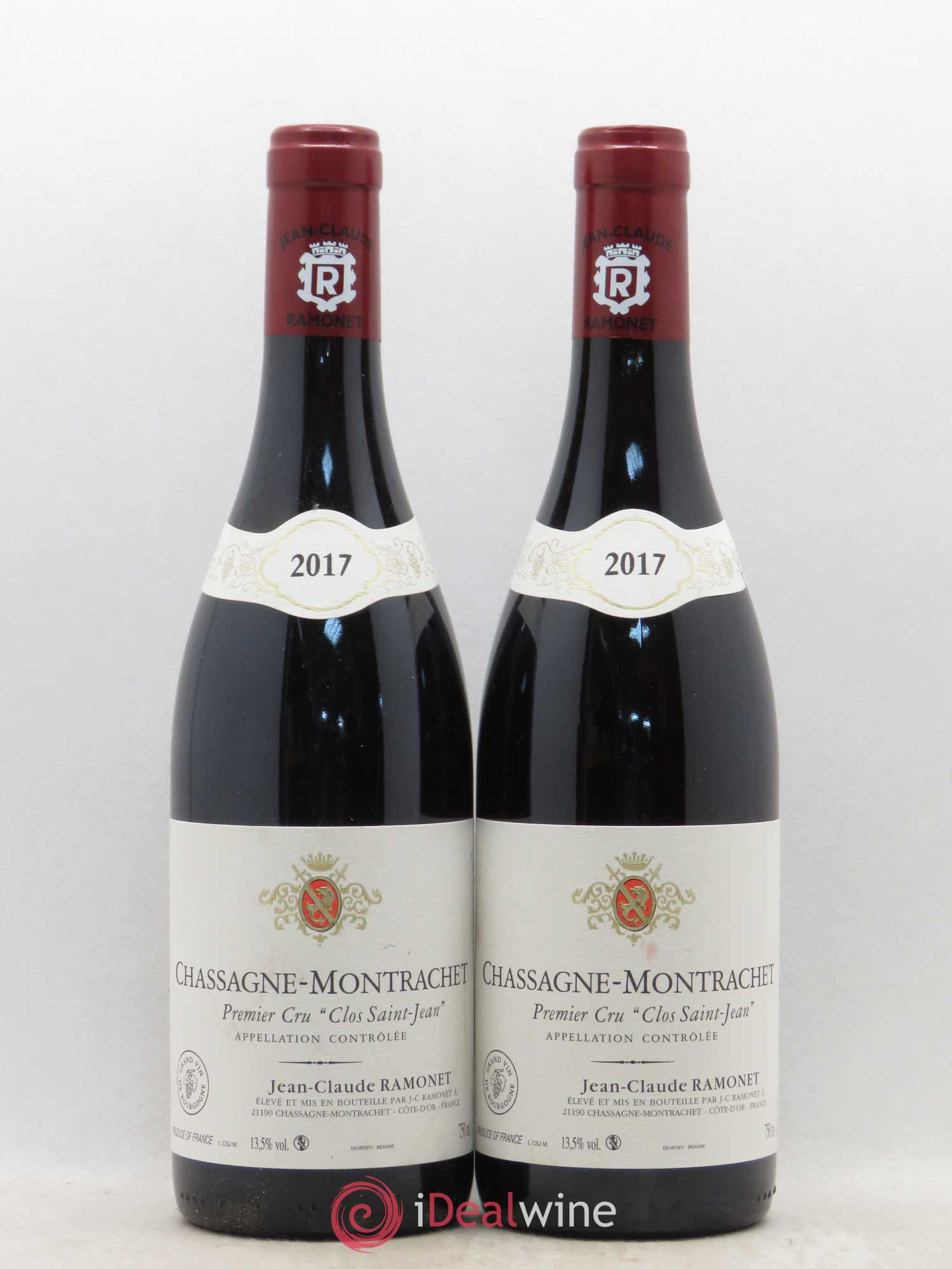 Chassagne-Montrachet 1er Cru Clos Saint-Jean Ramonet (Domaine) 2017 - Lot de 2 bouteilles - 0
