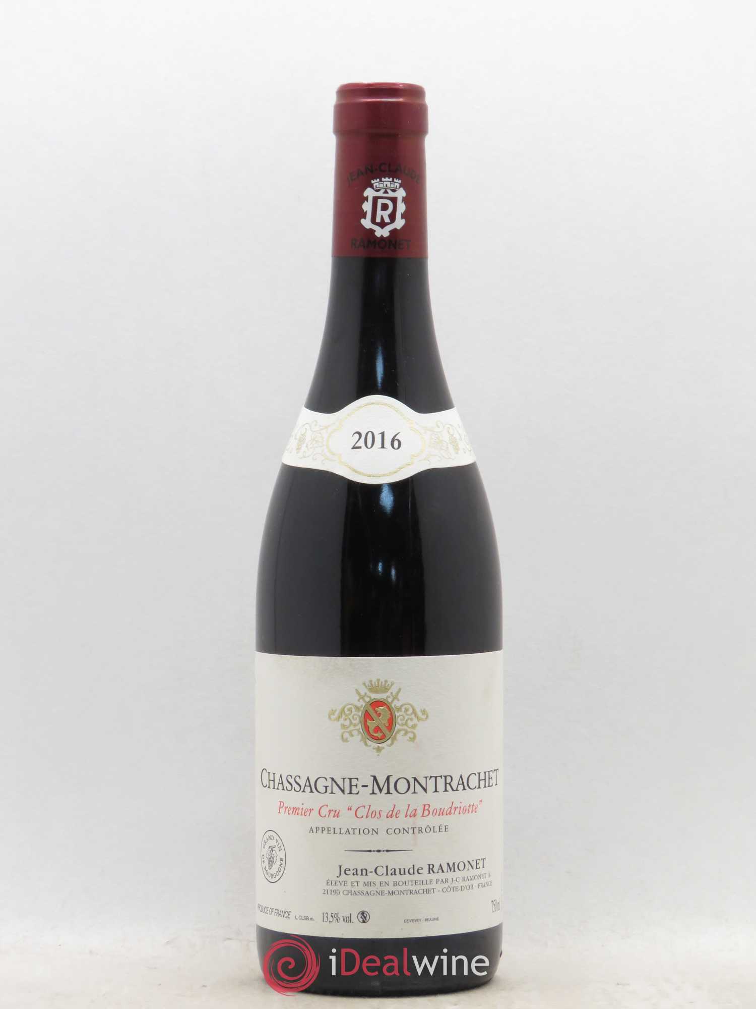 Chassagne-Montrachet 1er Cru Clos de la Boudriotte Ramonet (Domaine) 2016 - Lot de 1 bouteille - 0