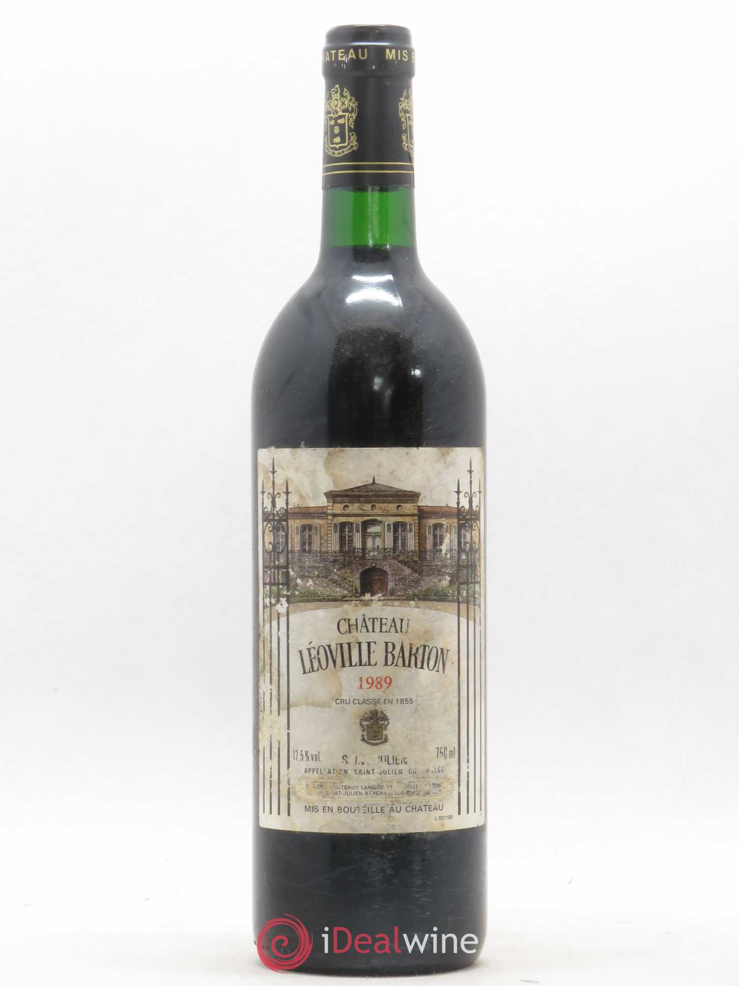 Château Léoville Barton 2ème Grand Cru Classé 1989 - Lot de 1 bouteille - 0