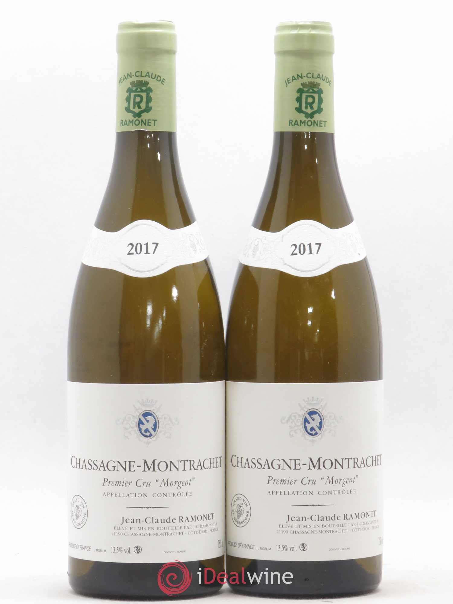 Chassagne-Montrachet 1er Cru Morgeot Ramonet (Domaine) 2017 - Lot de 2 bouteilles - 0