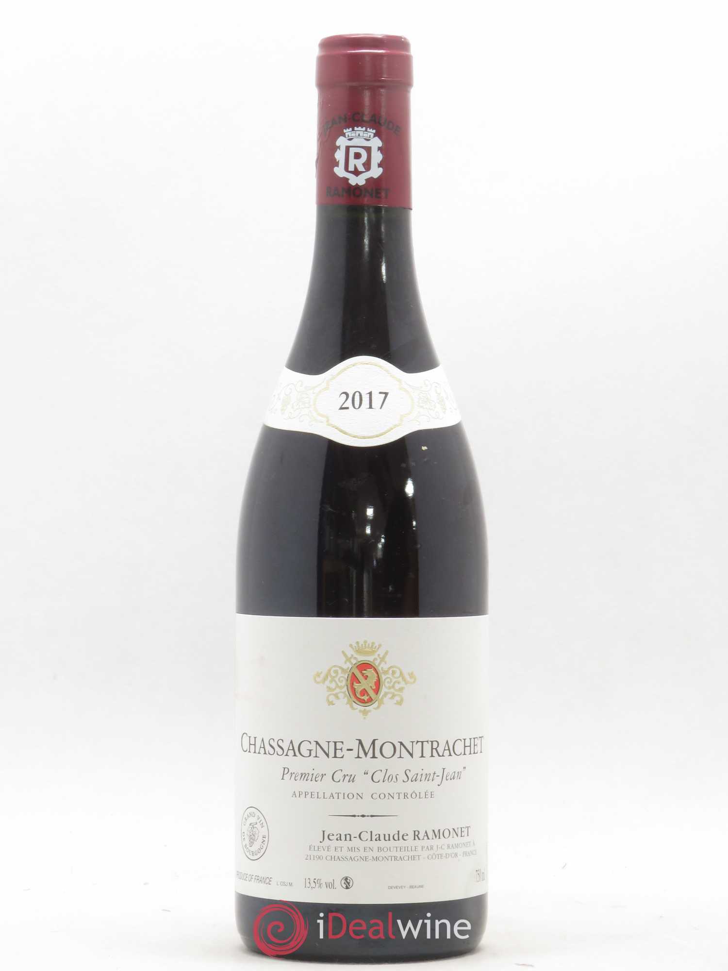 Chassagne-Montrachet 1er Cru Clos Saint-Jean Ramonet (Domaine) 2017 - Lot de 1 bouteille - 0