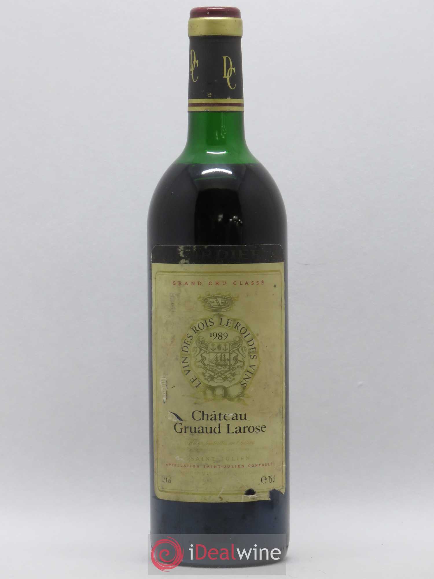 Château Gruaud Larose 2ème Grand Cru Classé 1989 - Lot de 1 bouteille - 0