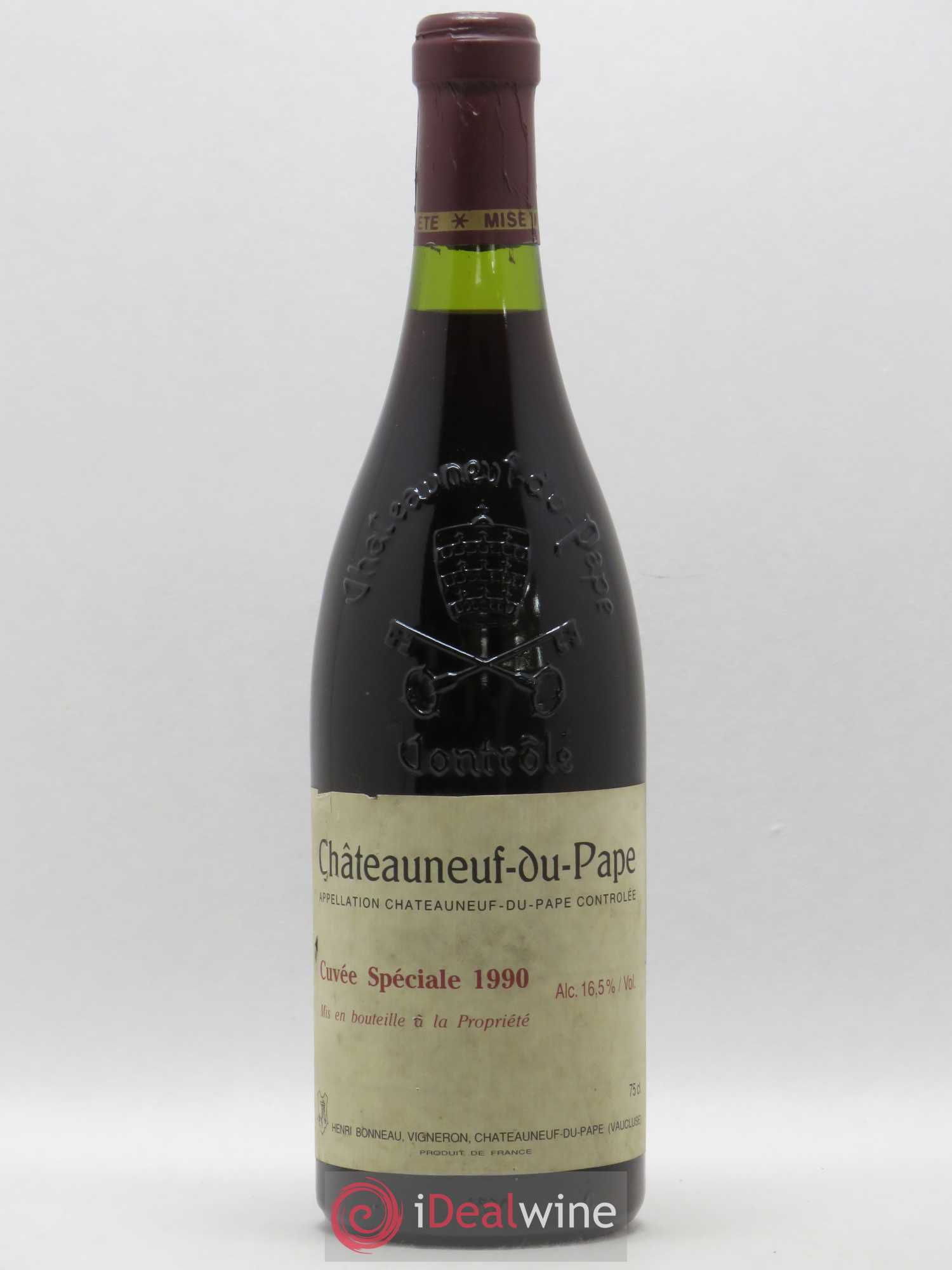 Châteauneuf-du-Pape Cuvée spéciale Henri Bonneau & Fils 1990 - Lot de 1 bouteille - 0