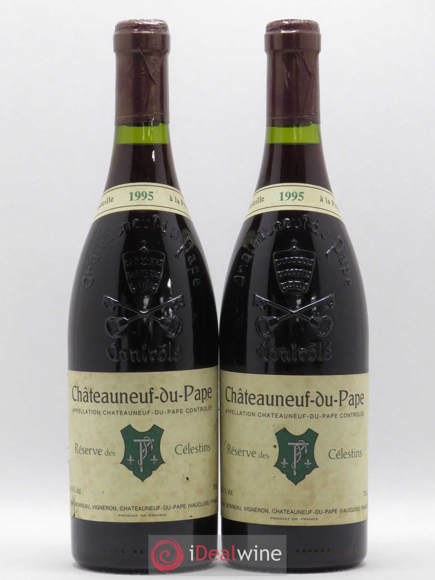 Châteauneuf-du-Pape Réserve des Célestins Henri Bonneau & Fils 1995 - Lot de 2 bouteilles - 0