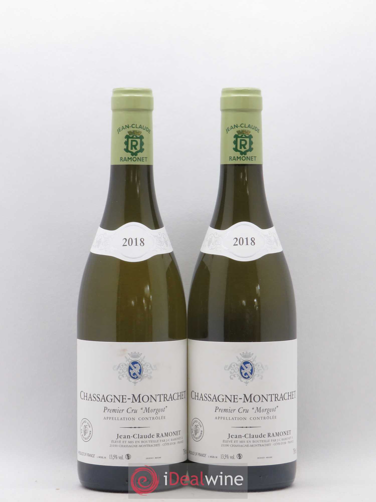 Chassagne-Montrachet 1er Cru Morgeot Ramonet (Domaine) 2018 - Lot de 2 bouteilles - 0