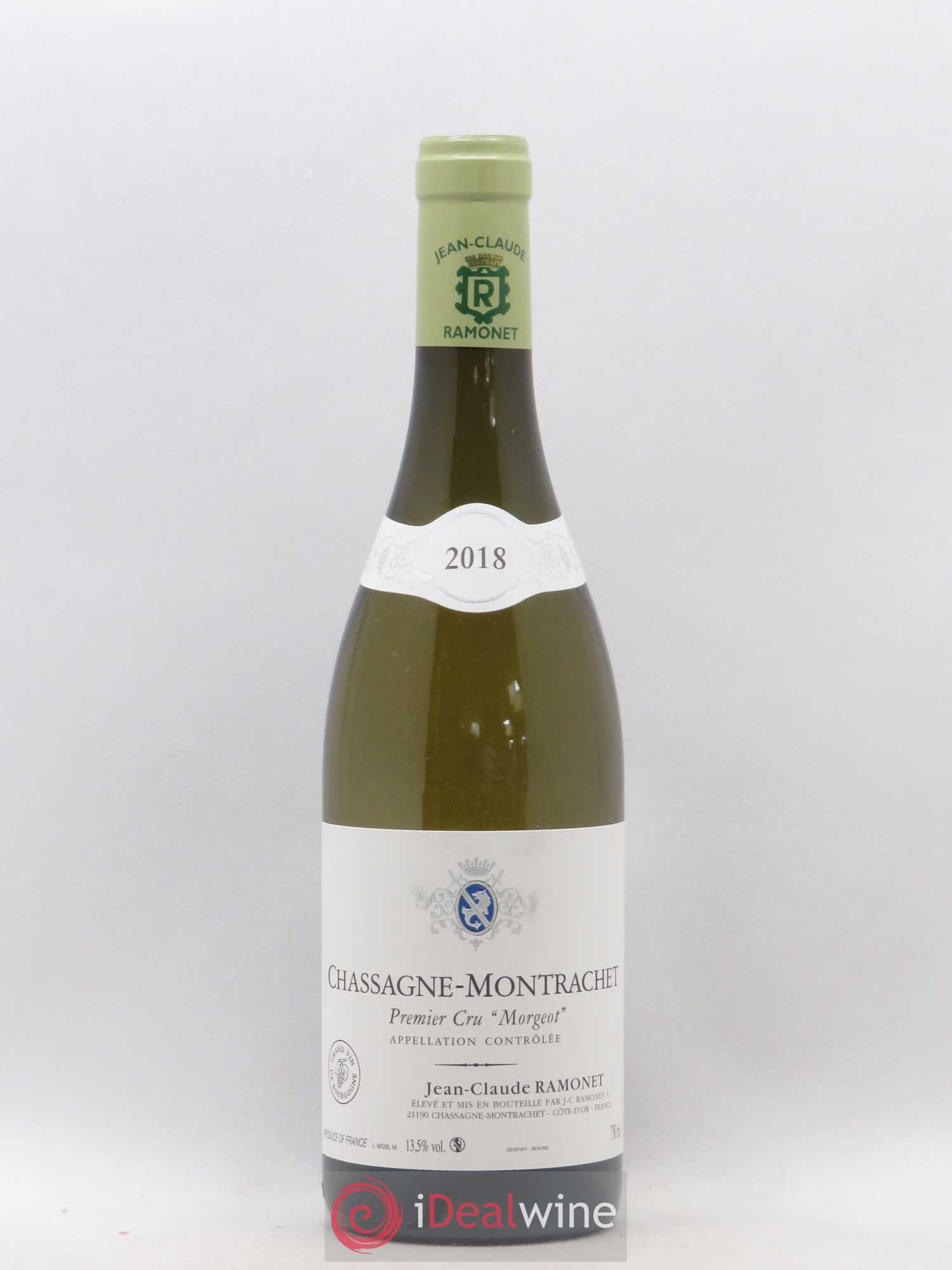 Chassagne-Montrachet 1er Cru Morgeot Ramonet (Domaine) 2018 - Lot de 1 bouteille - 0