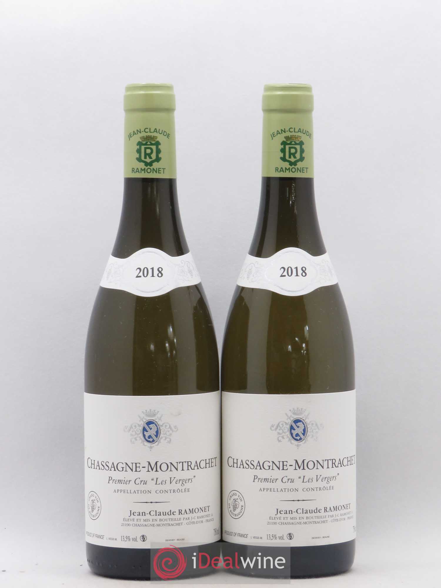 Chassagne-Montrachet 1er Cru Les Vergers Ramonet (Domaine) 2018 - Lot de 2 bouteilles - 0
