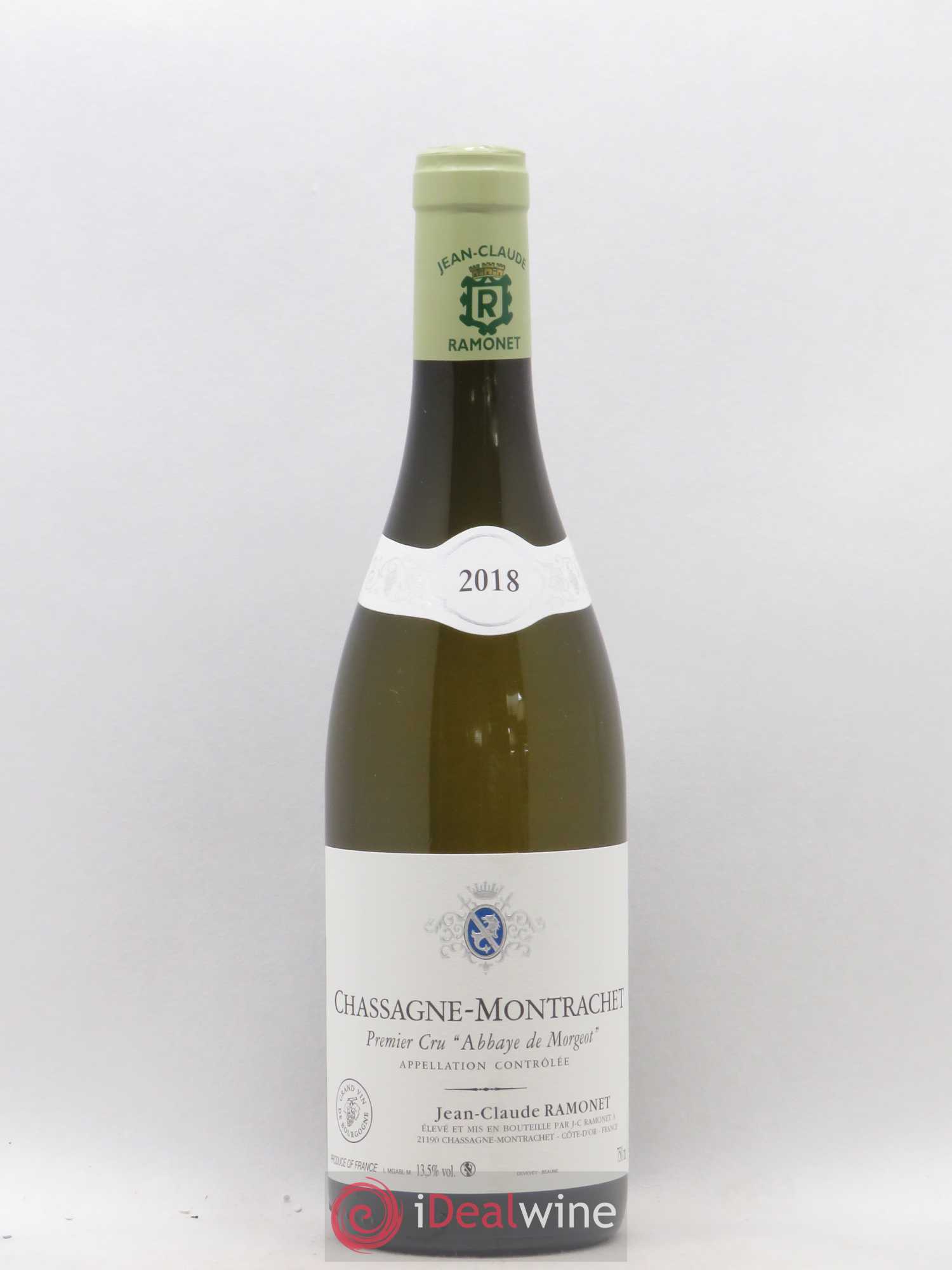 Chassagne-Montrachet 1er Cru Abbaye de Morgeot Domaine Ramonet 2018 - Lot de 1 bouteille - 0