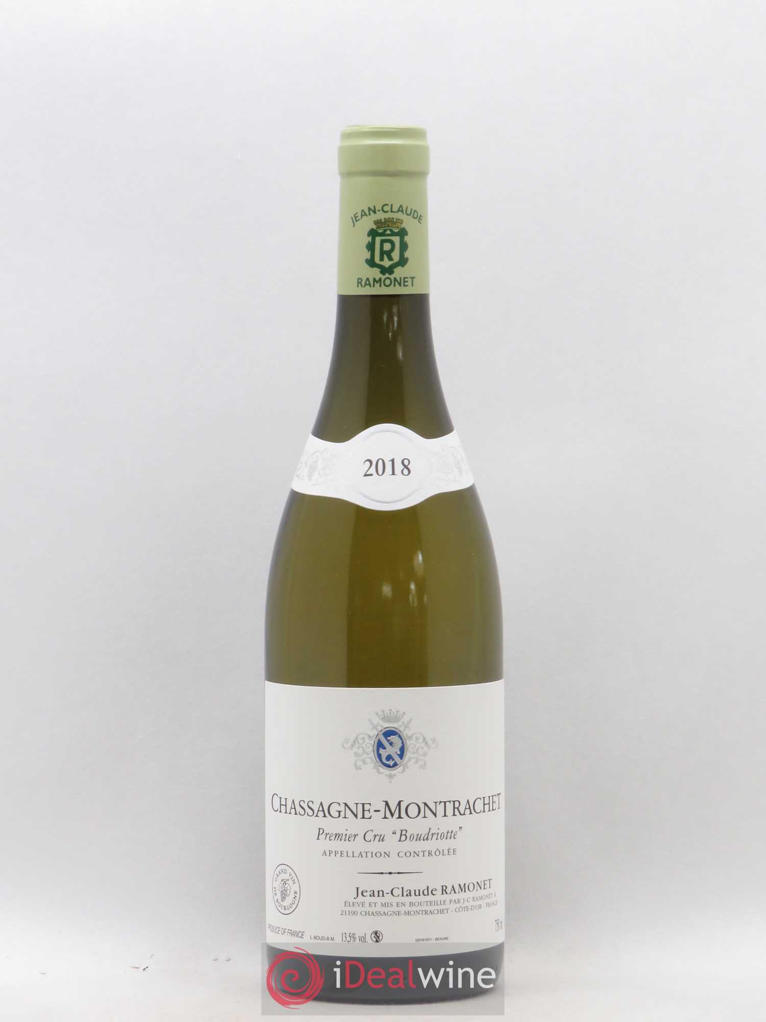 Chassagne-Montrachet 1er Cru Boudriotte Ramonet (Domaine) 2018 - Lot de 1 bouteille - 0