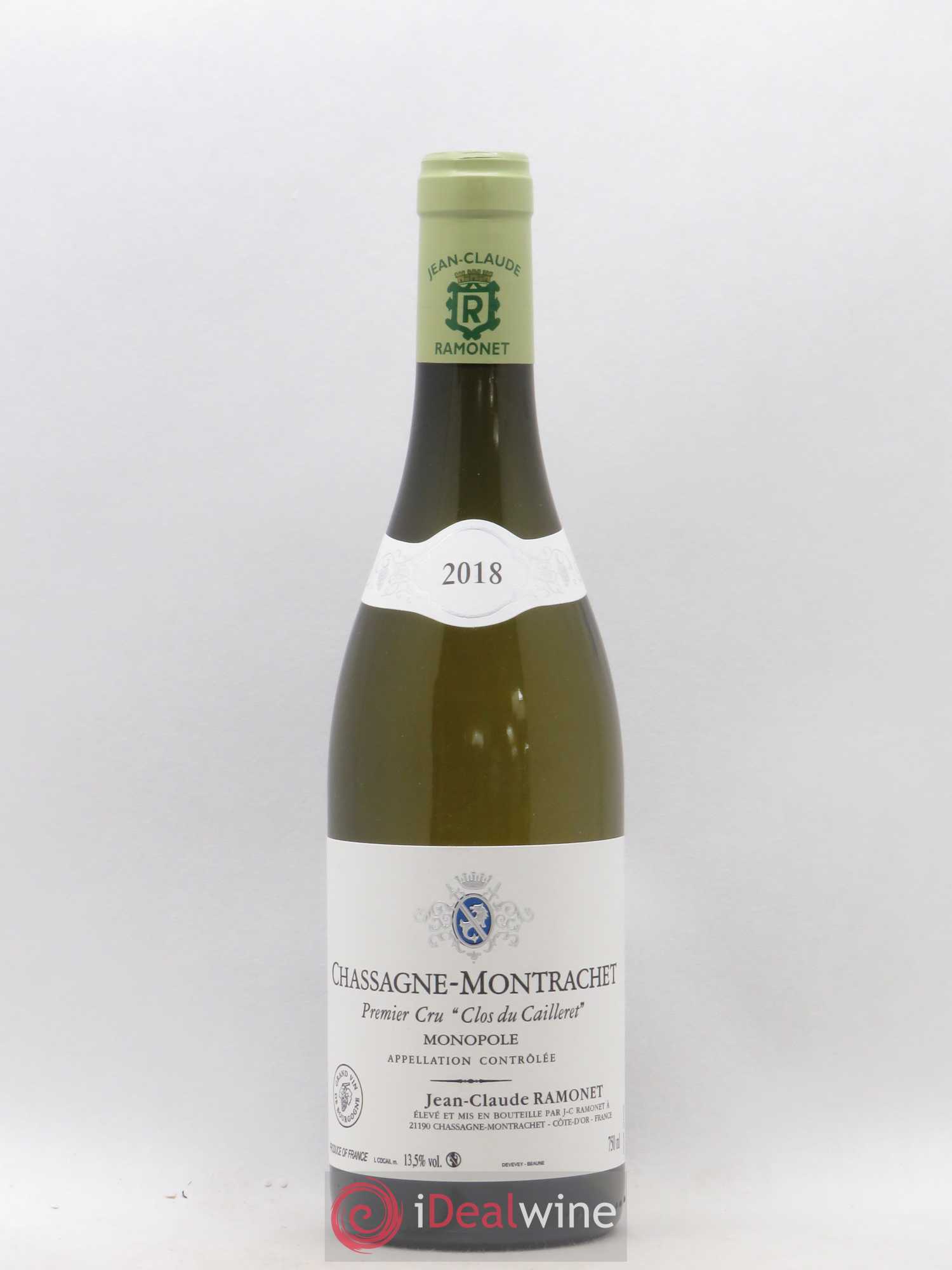 Chassagne-Montrachet 1er Cru Clos du Cailleret Ramonet (Domaine) 2018 - Lot de 1 bouteille - 0