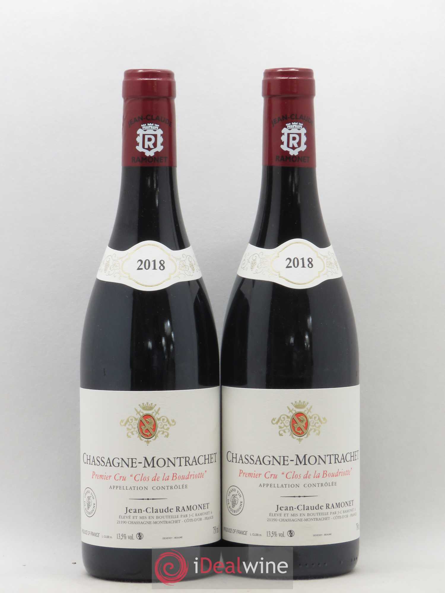 Chassagne-Montrachet 1er Cru Clos de la Boudriotte Ramonet (Domaine) 2018 - Lot de 2 bouteilles - 0