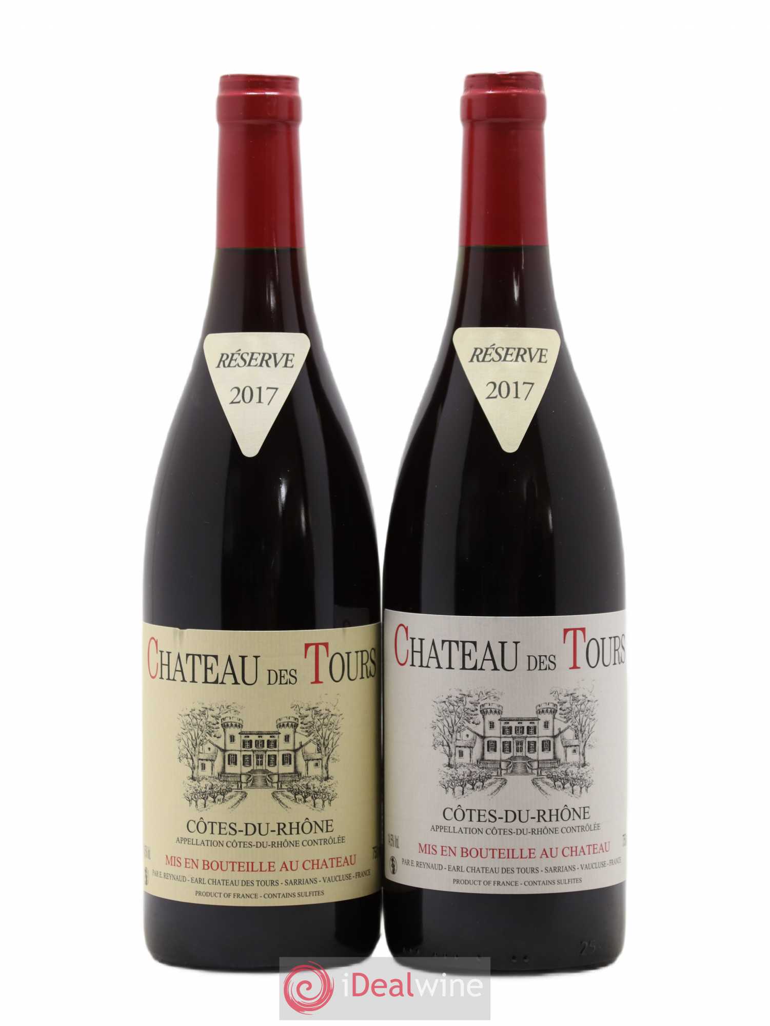 Côtes-du-Rhône Château des Tours Emmanuel Reynaud 2017 - Lot de 2 bouteilles - 0