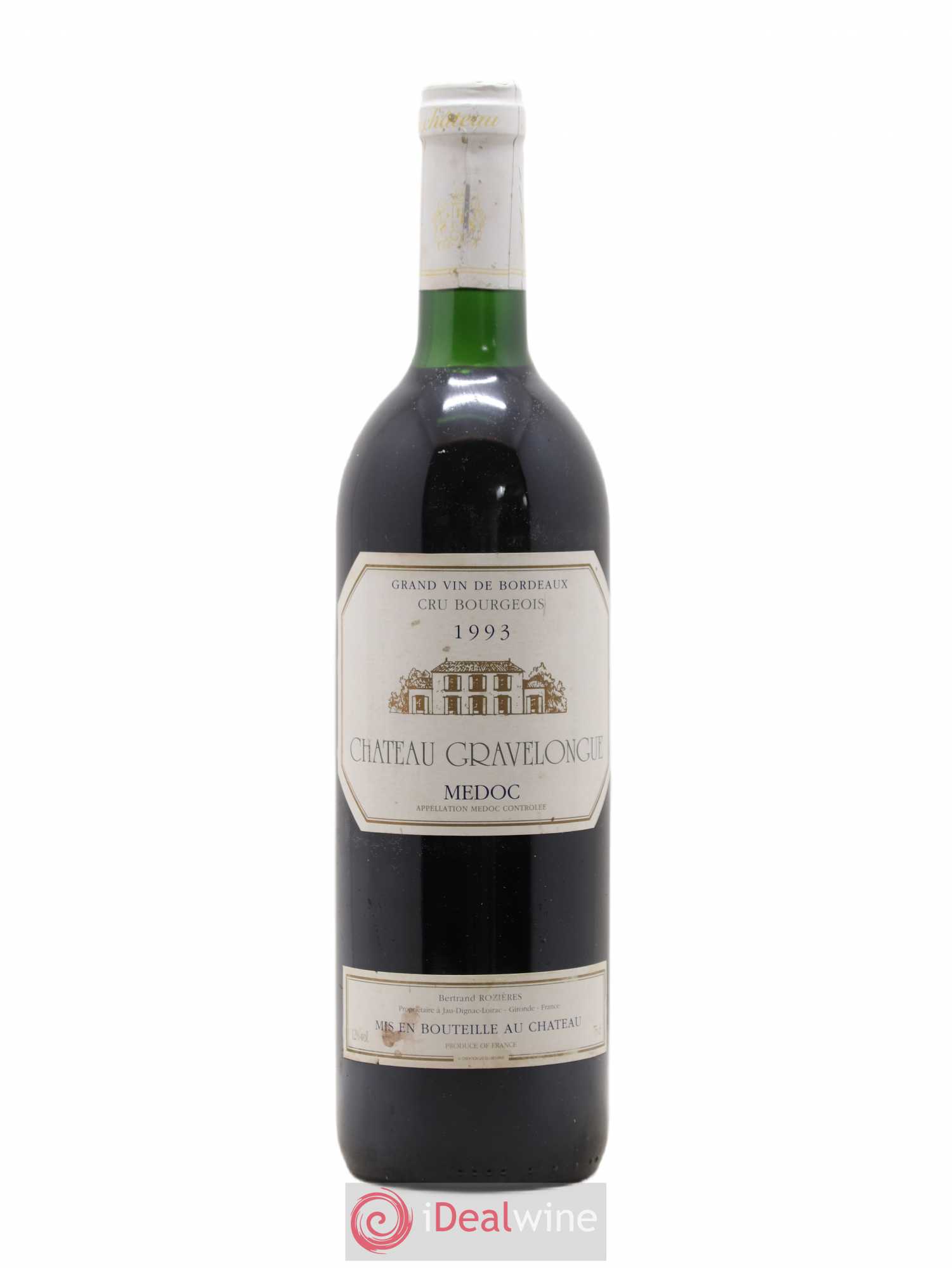 Médoc Château Gravelongue 1993 - Posten von 1 Flasche - 0