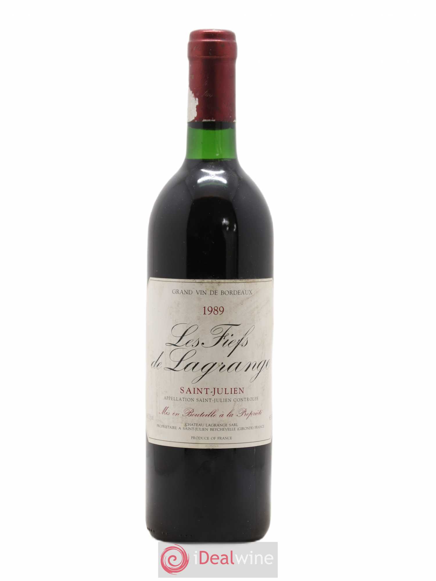 Les Fiefs de Lagrange Second Vin 1989 - Lot de 1 bouteille - 0