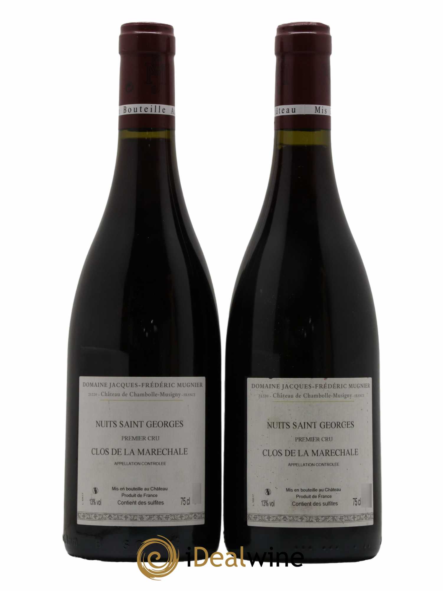 Nuits-Saint-Georges 1er Cru Clos de La Maréchale Jacques-Frédéric Mugnier 2017 - Lot of 2 bottles - 1