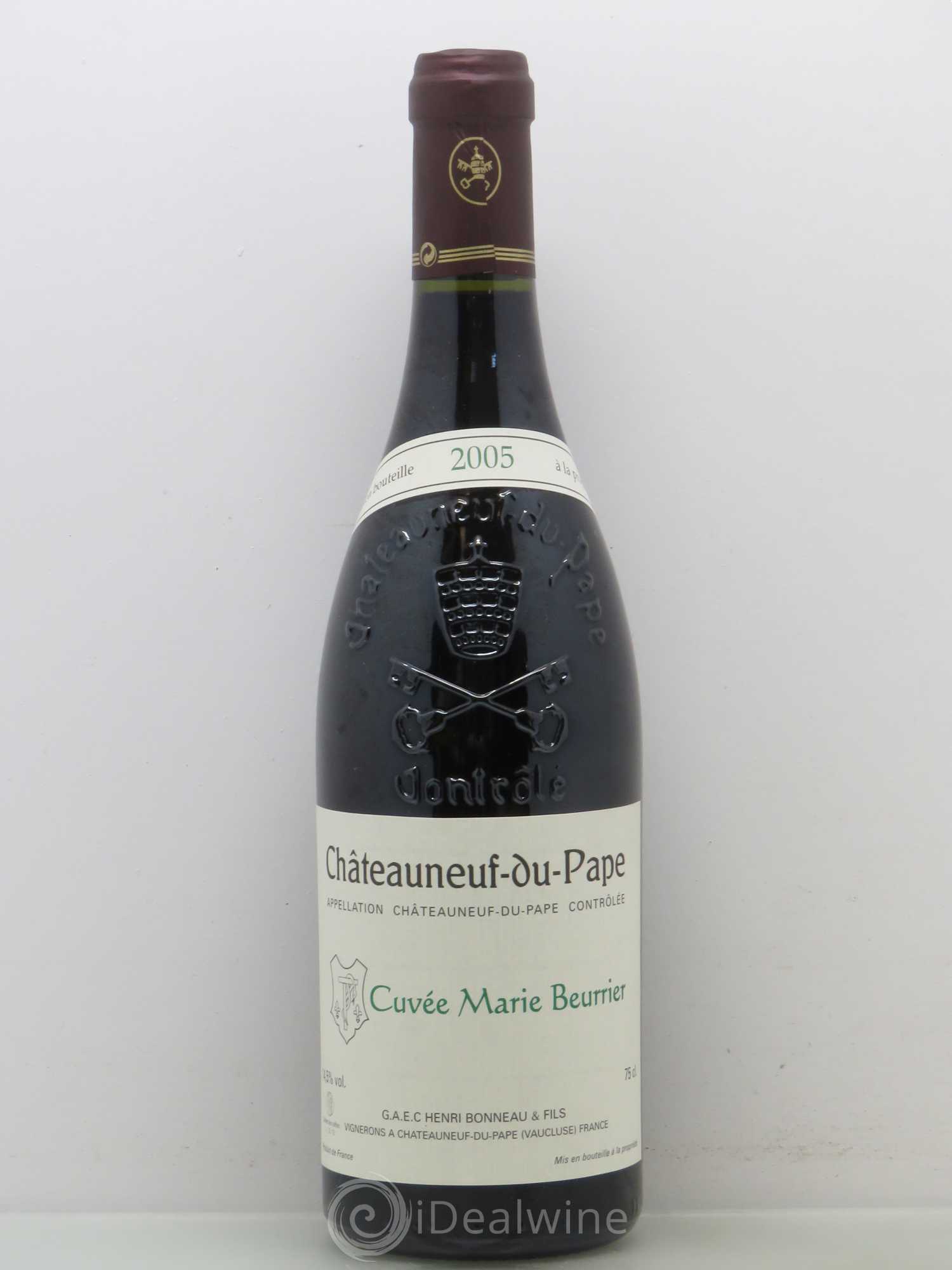 Châteauneuf-du-Pape Marie Beurrier Henri Bonneau & Fils 2005 - Lot de 1 bouteille - 0